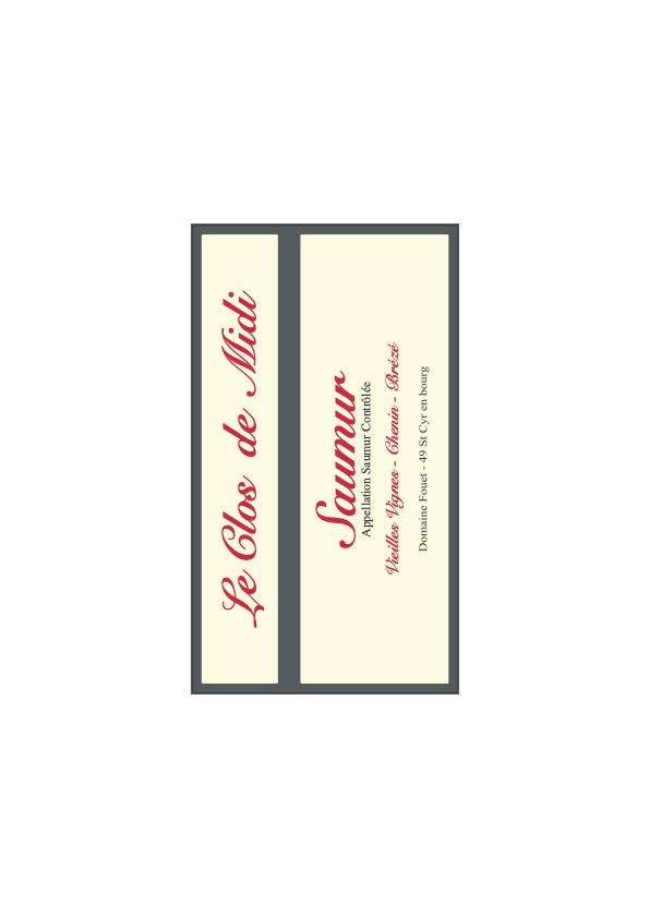 TABC label artwork for EARL FOUET LE CLOS DE MIDI CHENIN