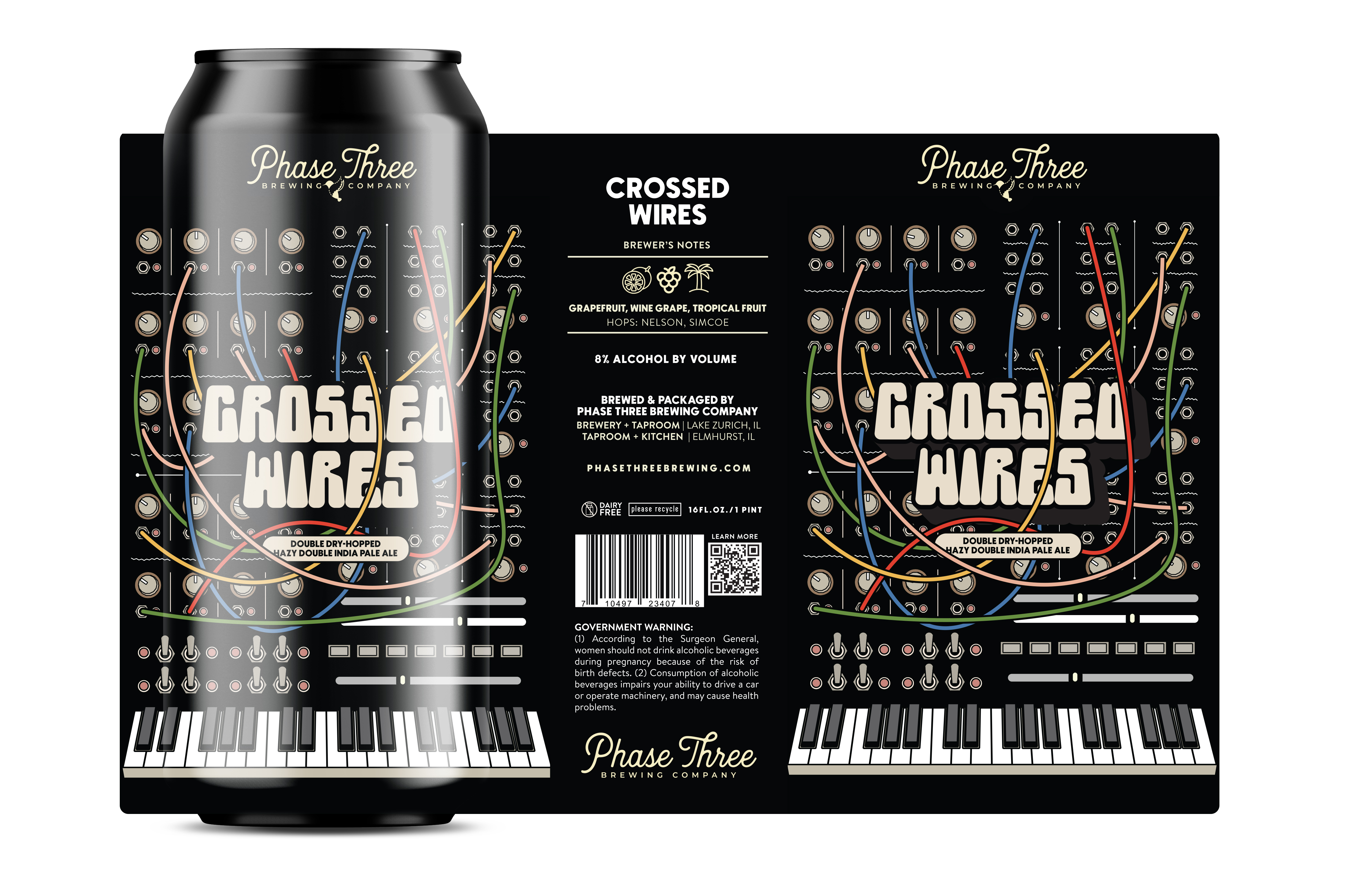 TABC label artwork for Crossed Wires