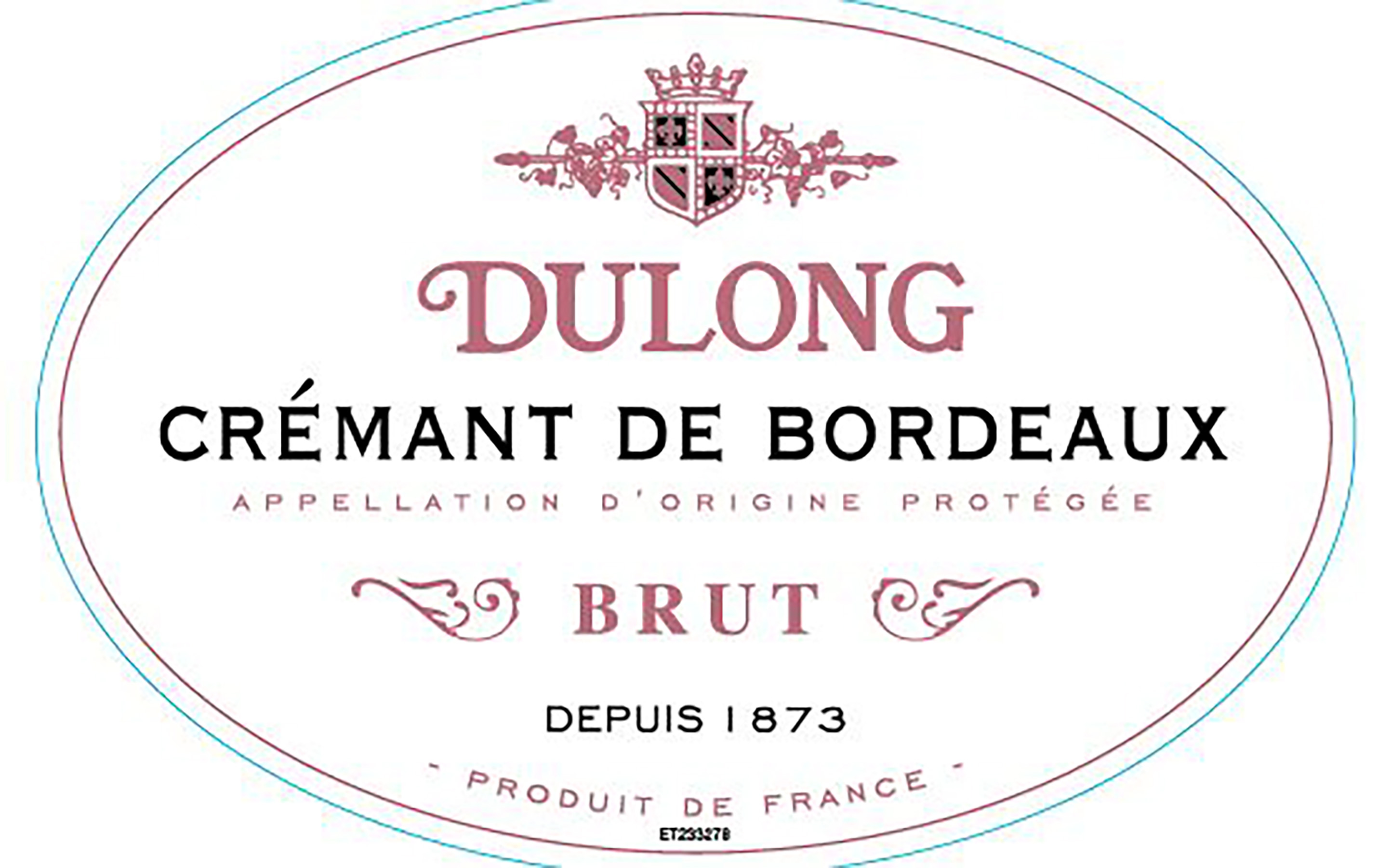 TABC label artwork for Dulong Cremant de Bordeaux Rose