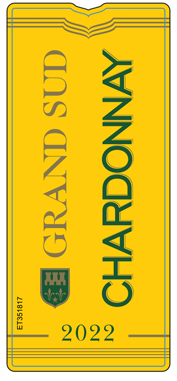 TABC label artwork for Grand Sud Chardonnay
