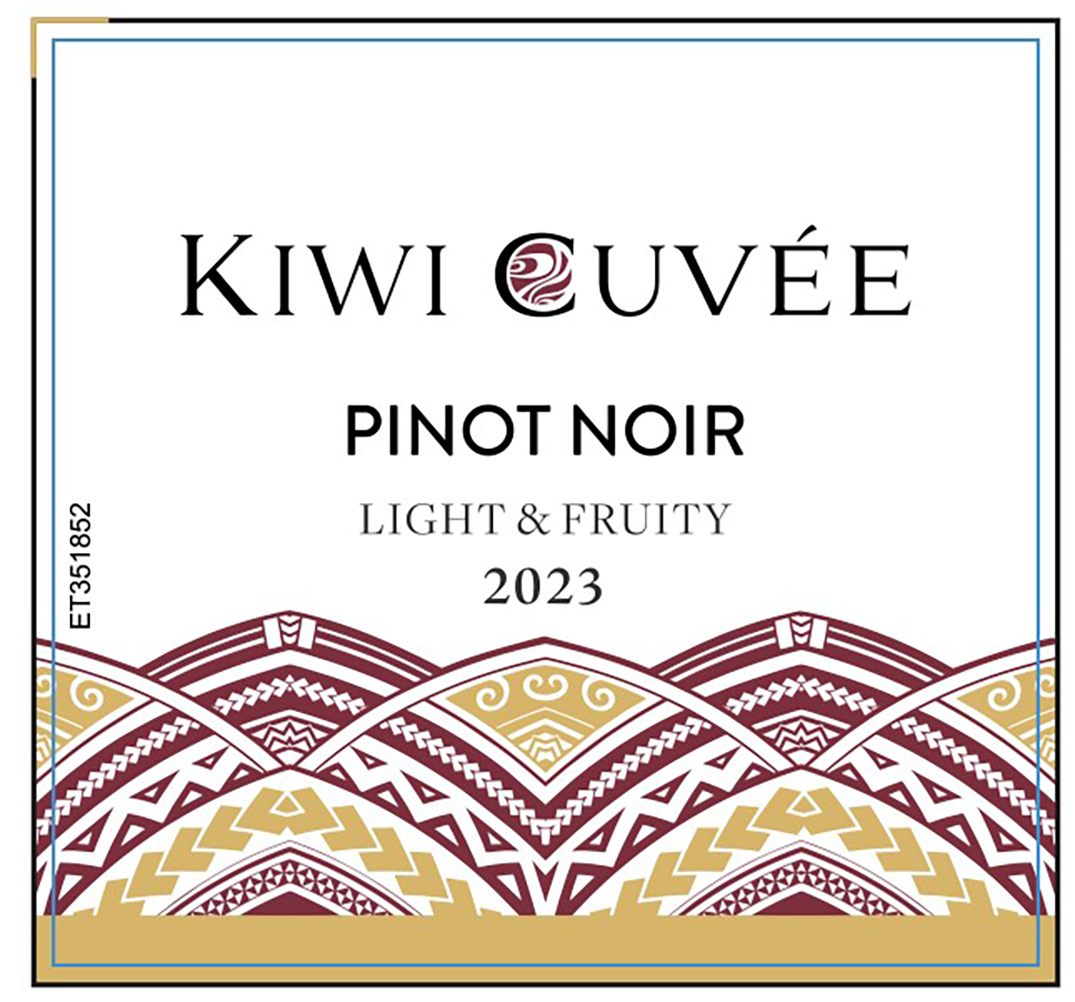 TABC label artwork for Kiwi Cuvee Pinot Noir
