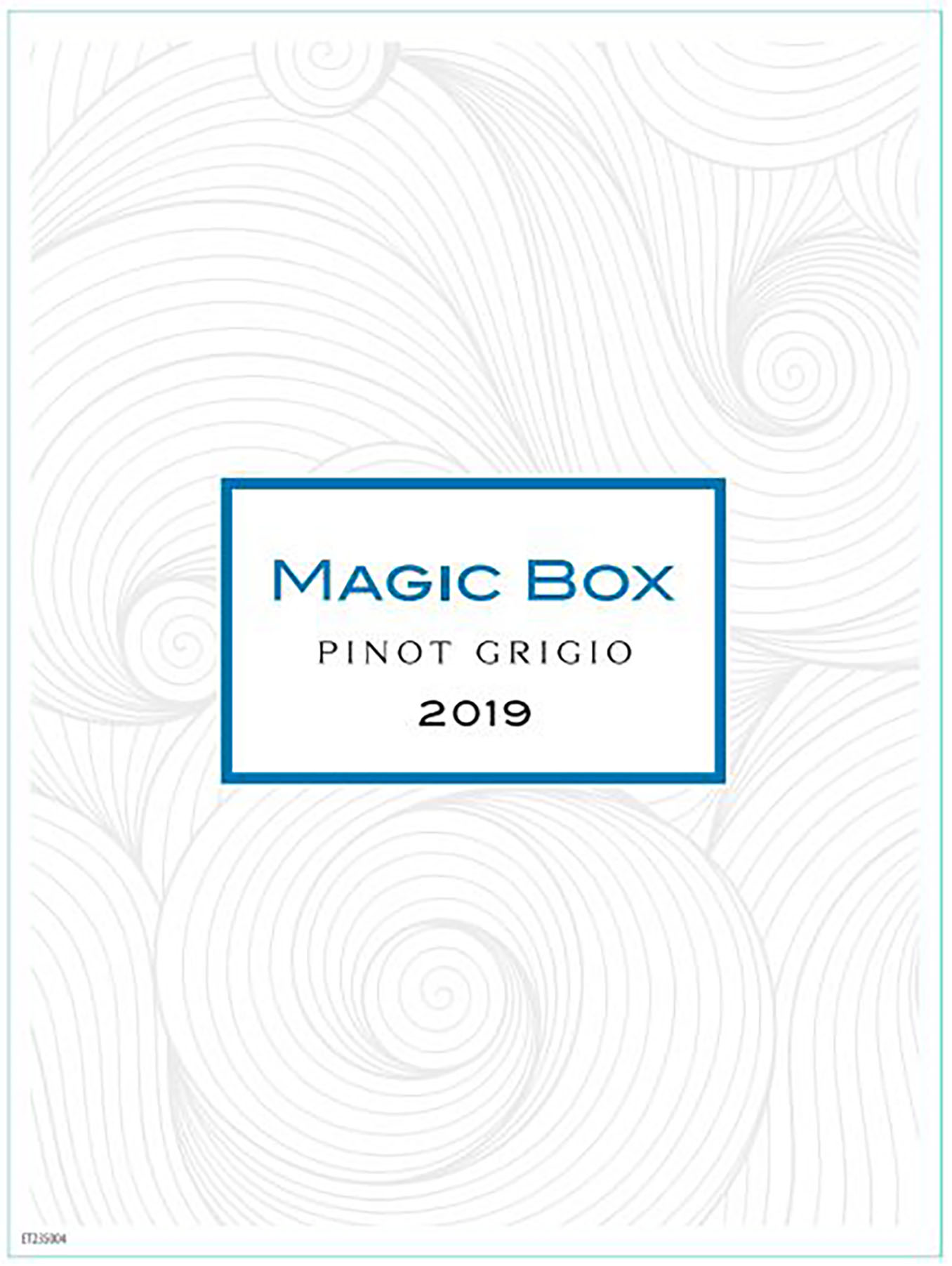 TABC label artwork for Magic Box Pinot Grigio (750ml)