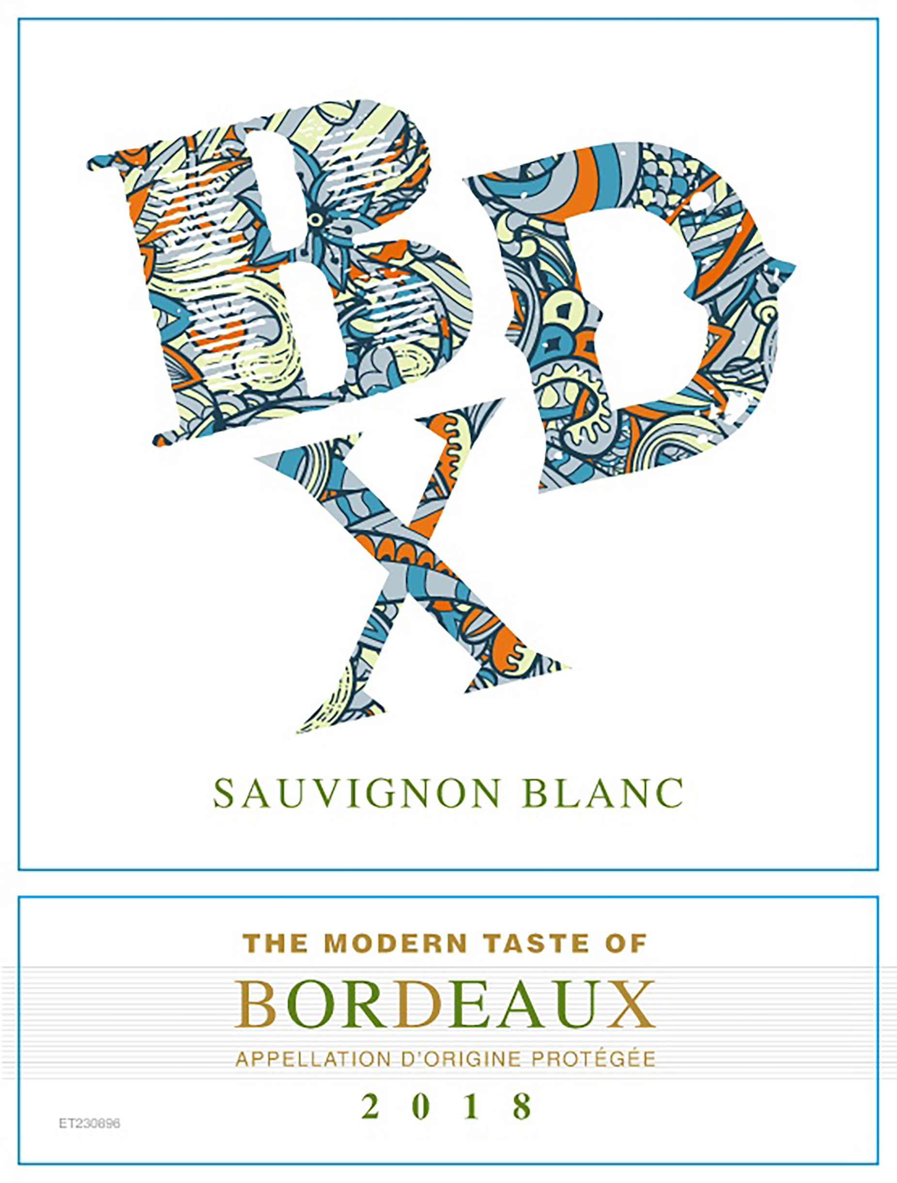 TABC label artwork for BDX Sauvignon Blanc Bordeaux
