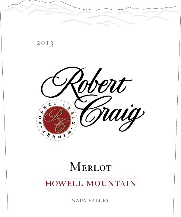 TABC label artwork for Robert Craig Winery Howell Mountain Merlot