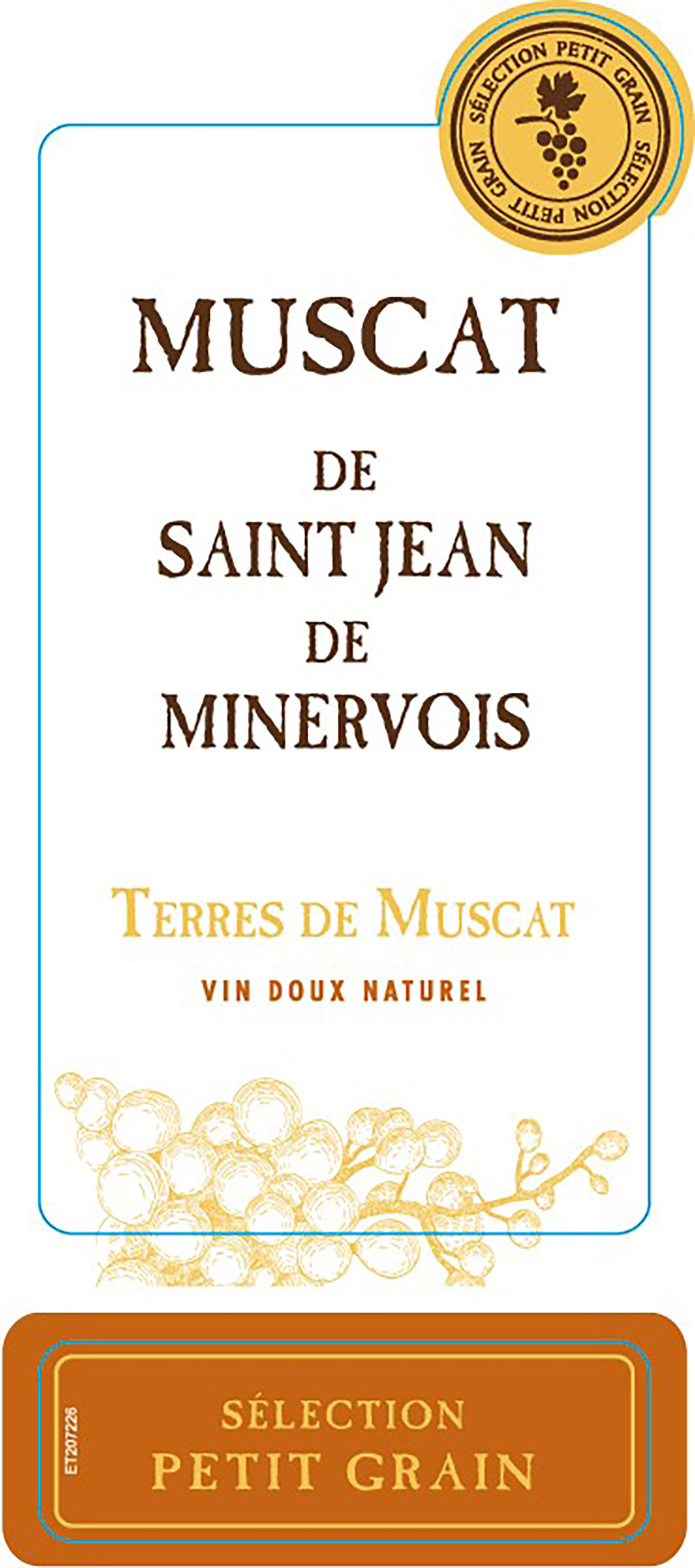 TABC label artwork for TERRES DE MUSCAT MUSCAT DE SAINT-JEAN-DE-MINERVOIS