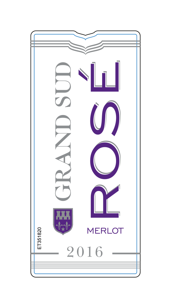 TABC label artwork for Grand Sud Rose