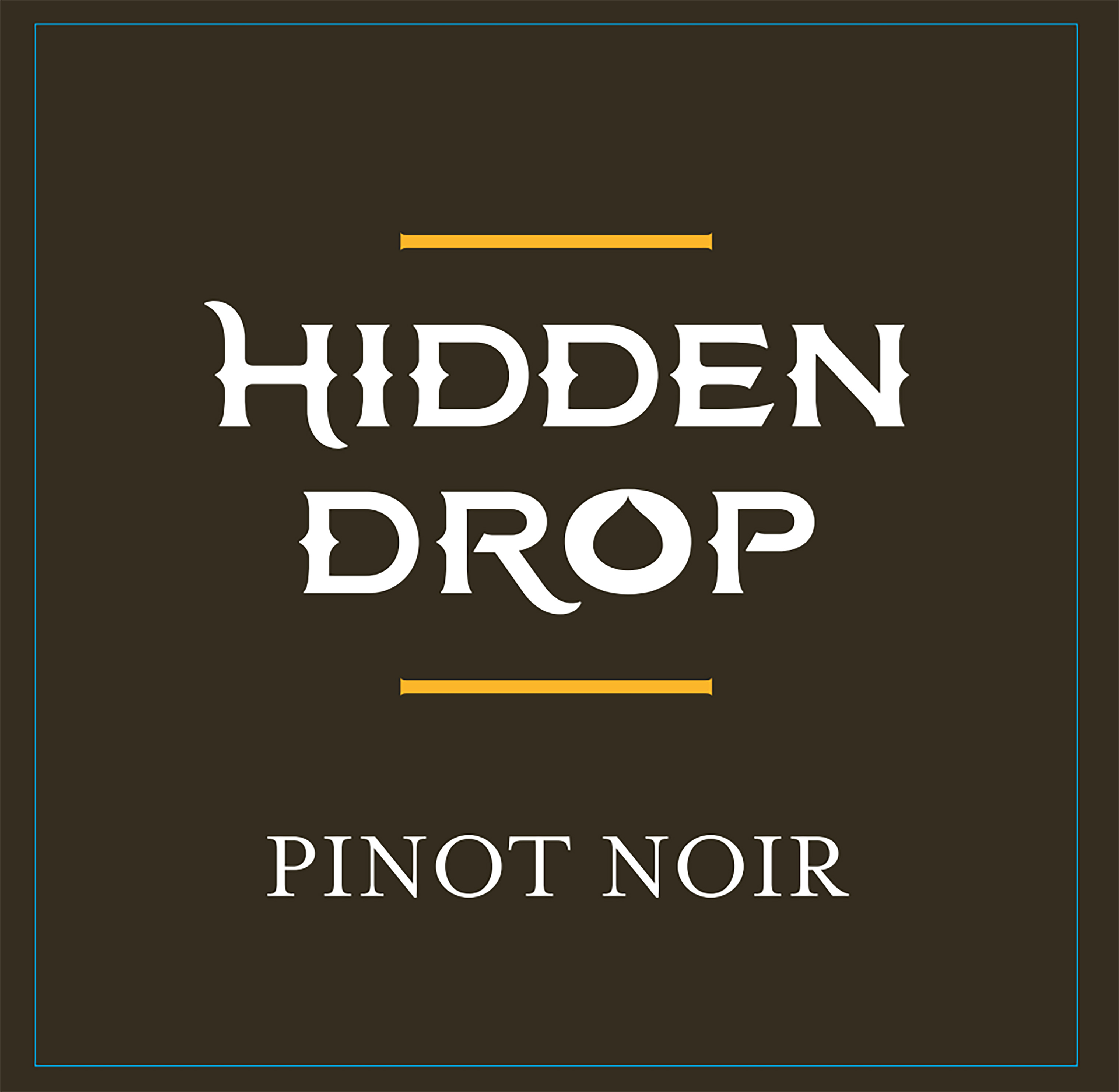 TABC label artwork for Hidden Drop Pinot Noir