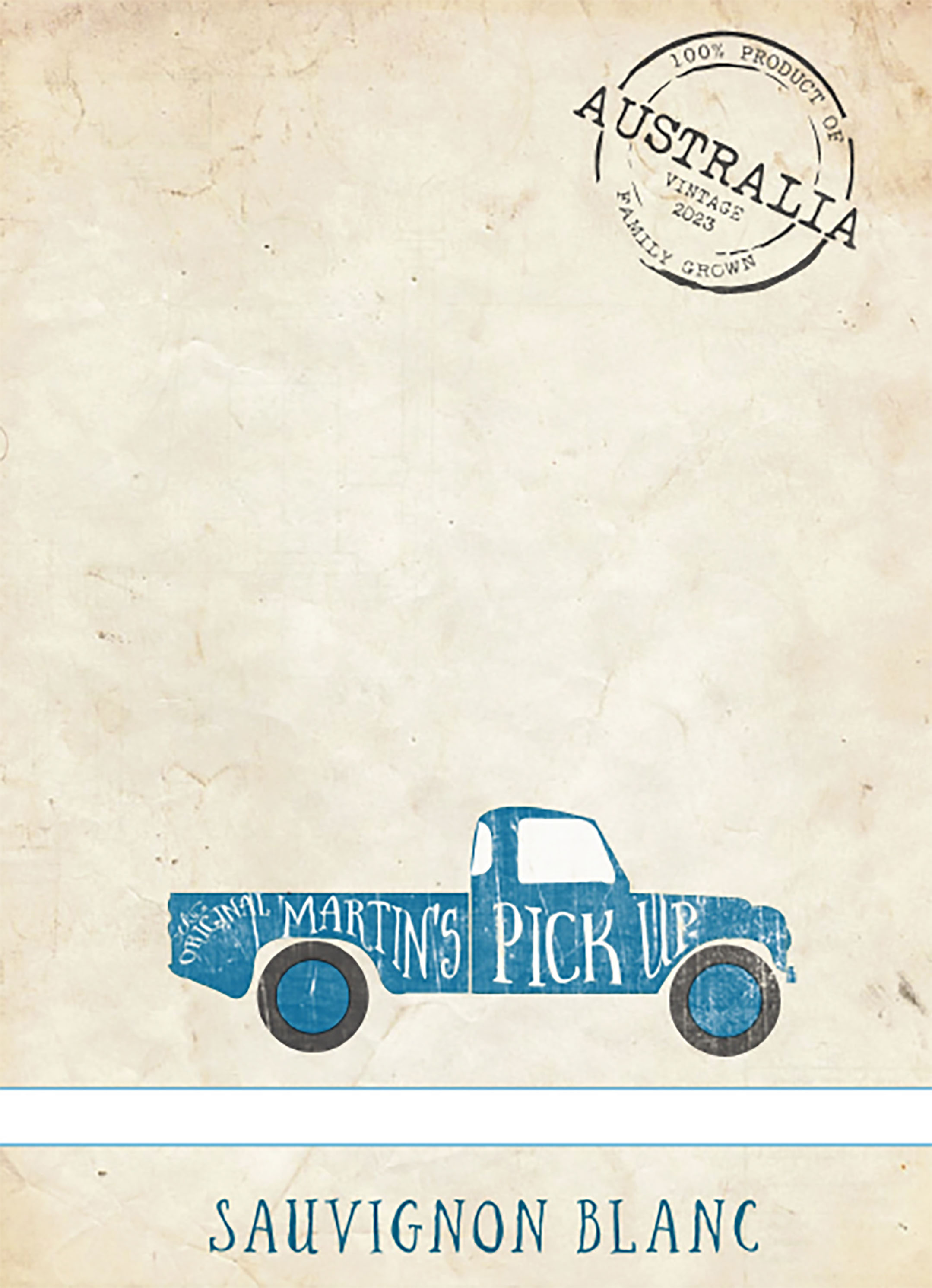 TABC label artwork for Martin's Pick Up Sauvignon Blanc
