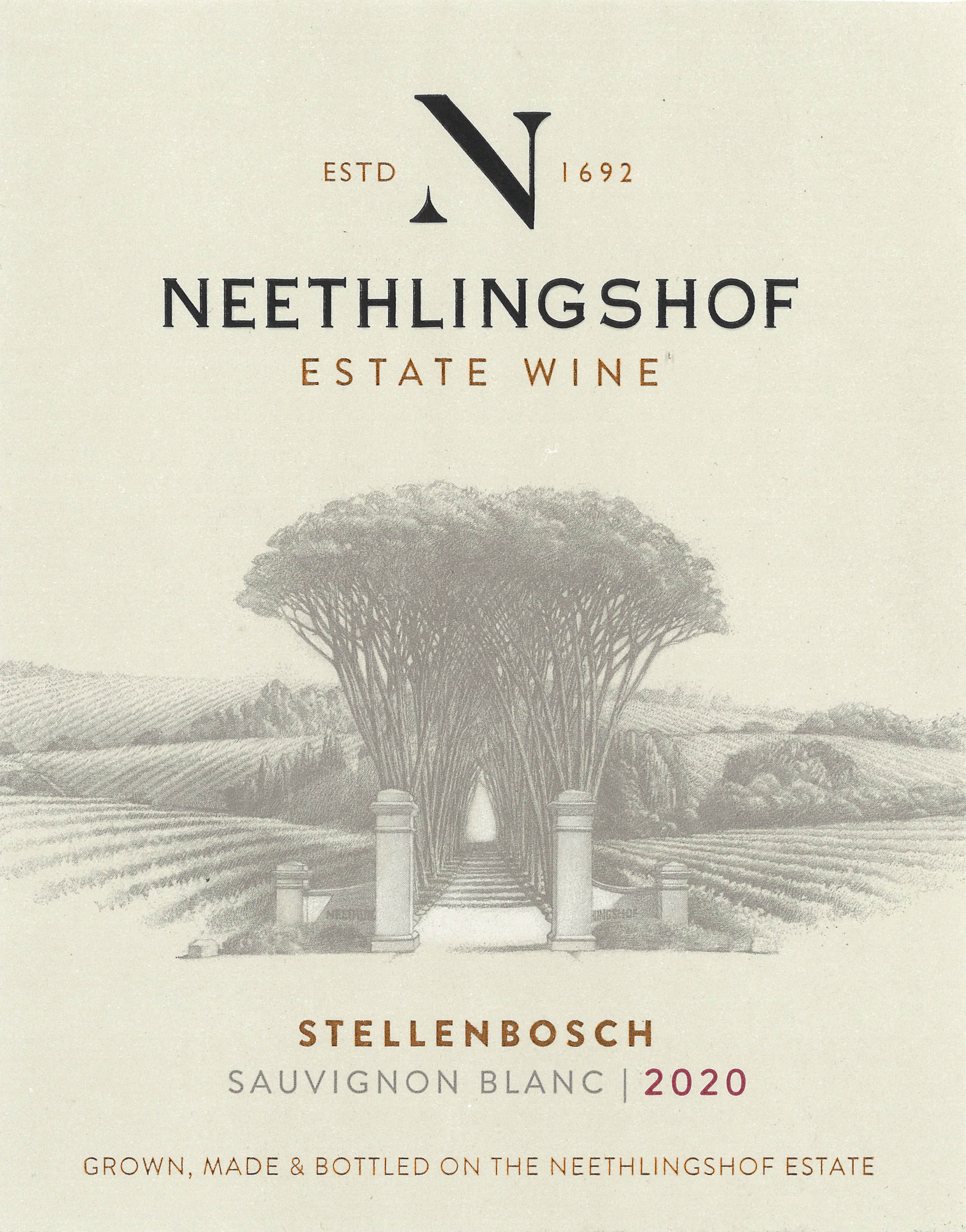 TABC label artwork for Neethlingshof Sauvignon Blanc
