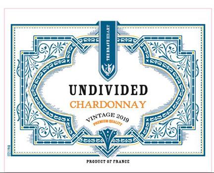 TABC label artwork for Undivided Chardonnay