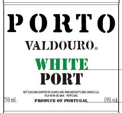 TABC label artwork for Porto Valdouro White Port