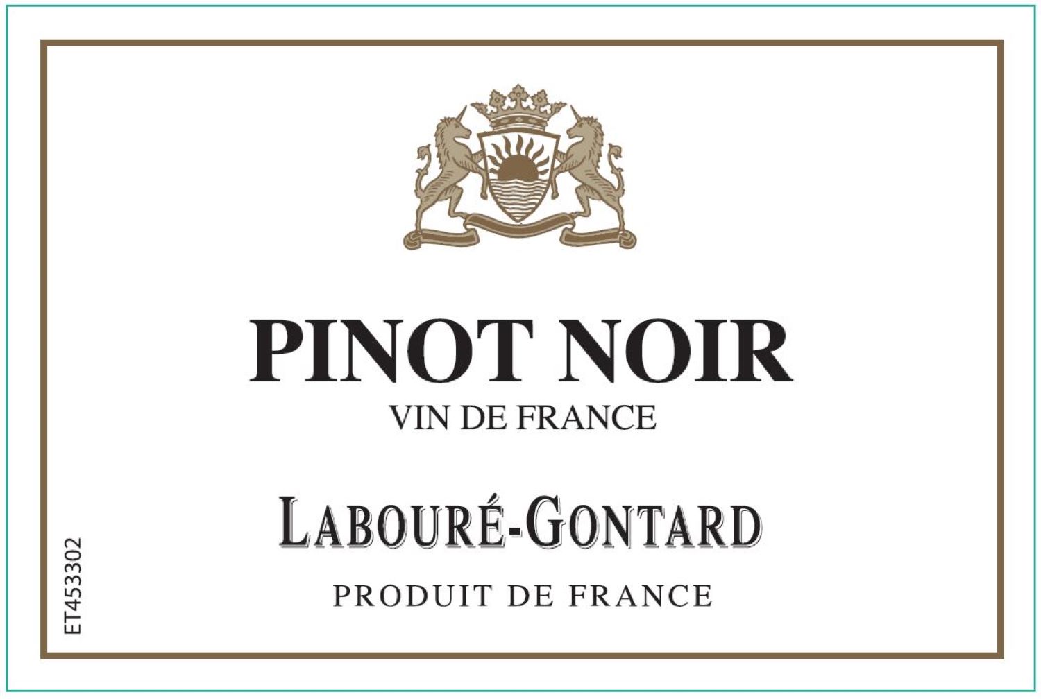 TABC label artwork for Laboure Gontard Pinot Noir