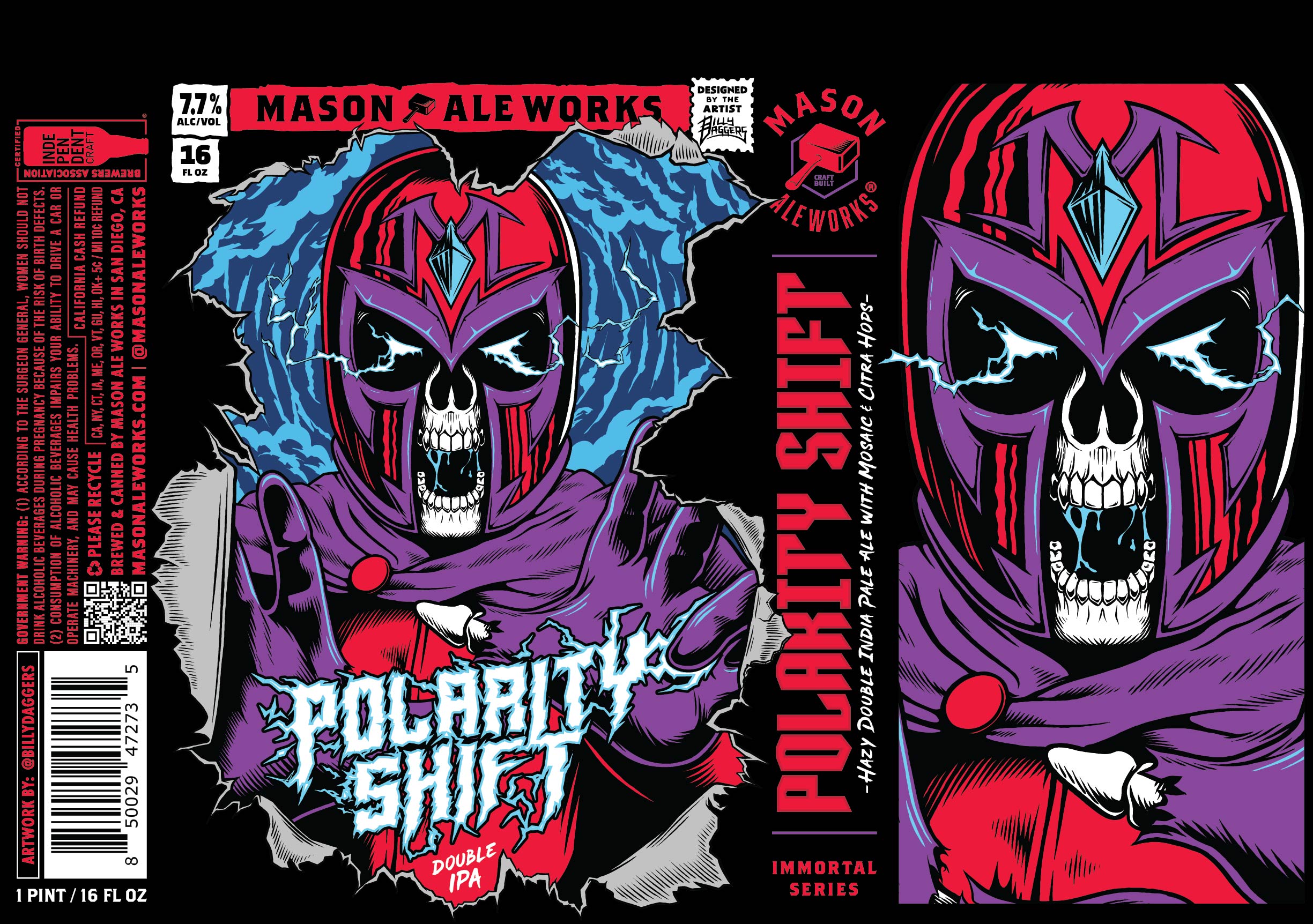TABC label artwork for MASON ALE WORKS POLARITY SHIFT