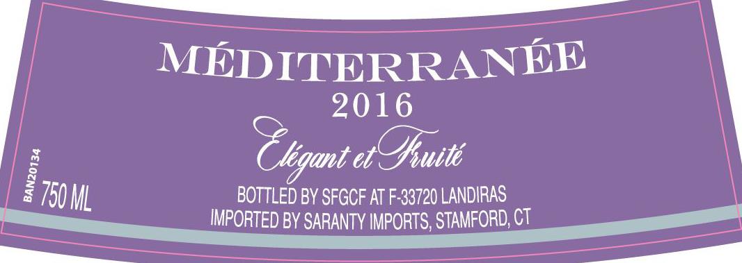 TABC label artwork for Chemin des Sables Rose IGP Mediterranee