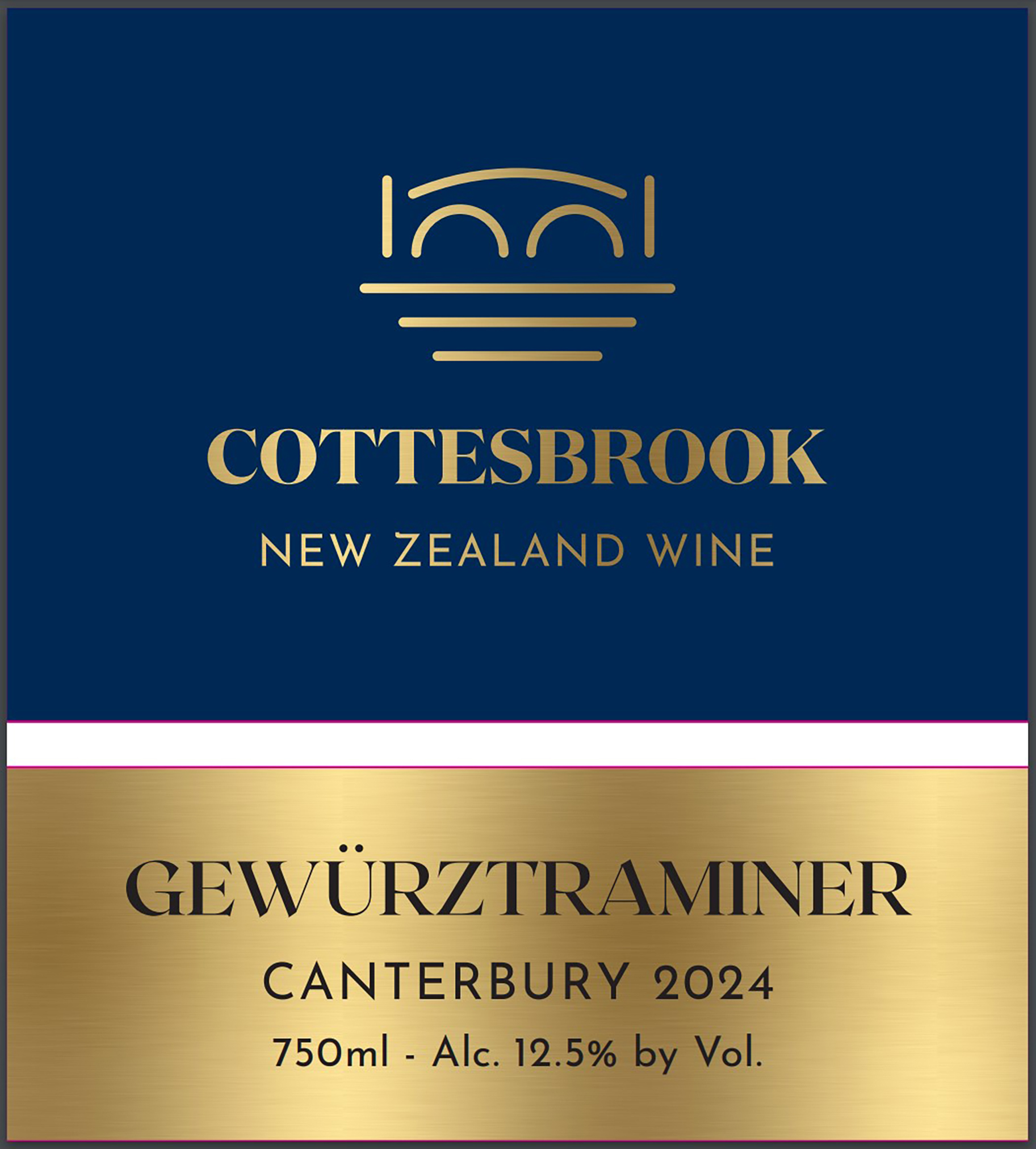 TABC label artwork for Cottesbrook Gewurztraminer