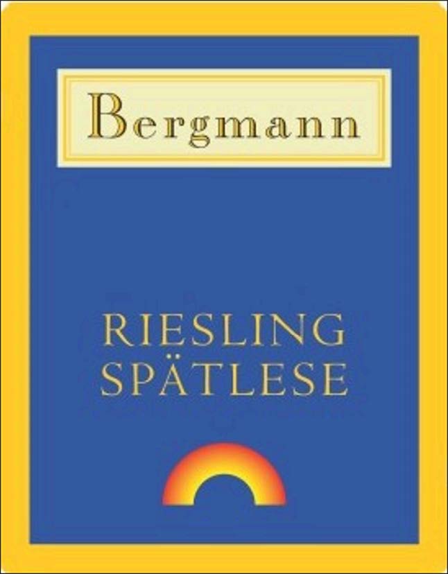 TABC label artwork for Wilhelm Bergmann Blue Riesling Spatlese