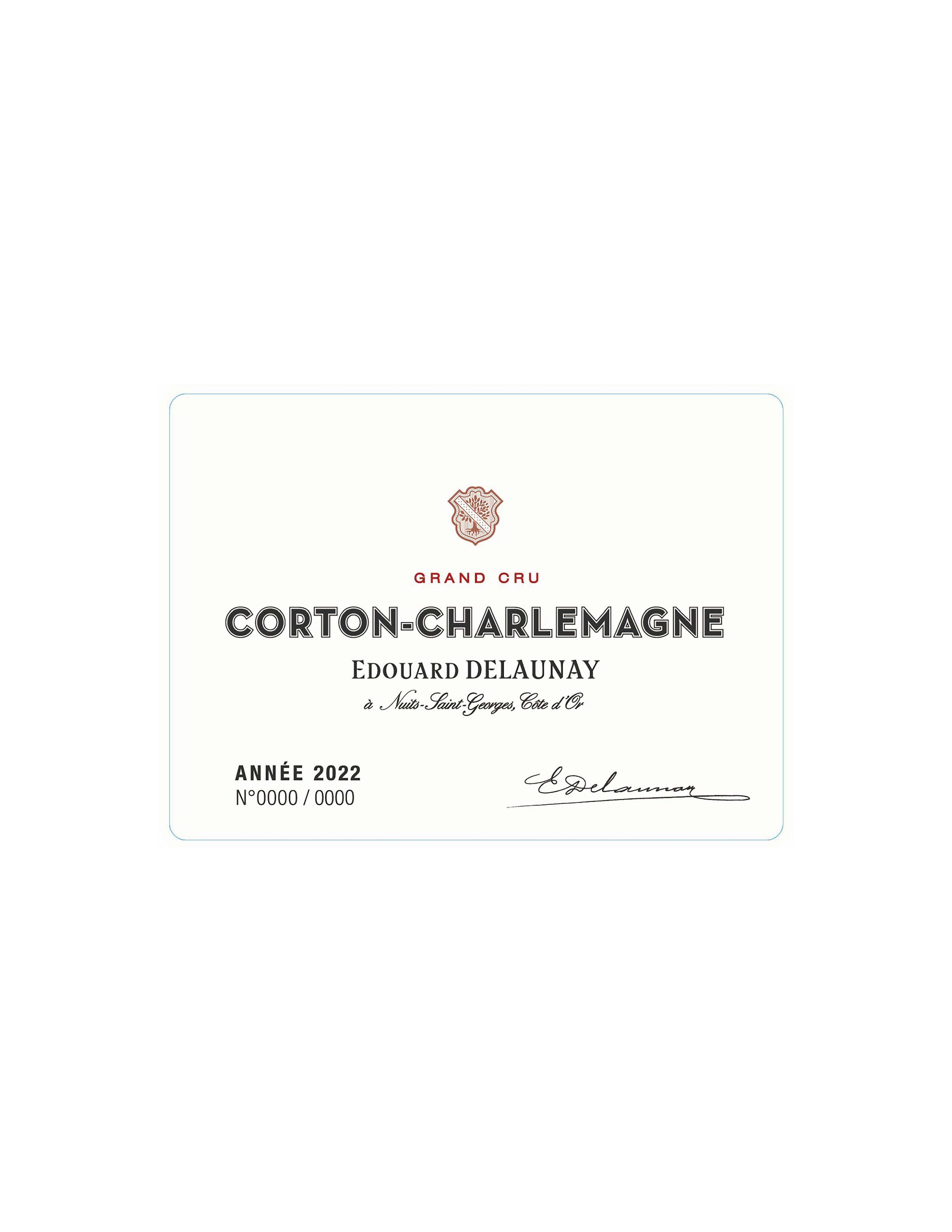 TABC label artwork for Edouard Delaunay Corton Charlemagne Grand Cru