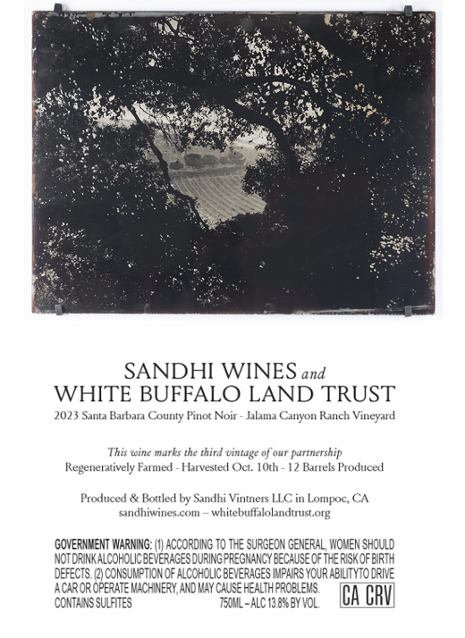 TABC label artwork for SANDHI PINOT NOIR CA-SANTA BARBARA JALAMA CANYON RANCH