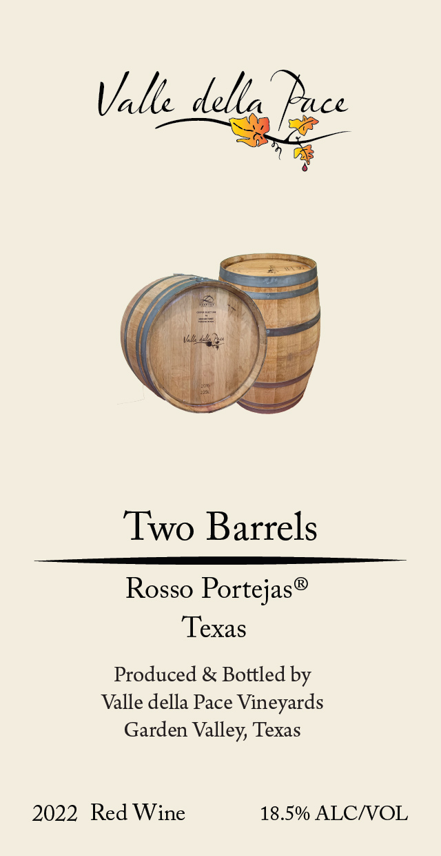 TABC label artwork for VALLE DELLA PACE ROSSO PORTEJAS