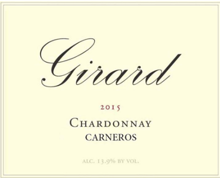 TABC label artwork for Girard  Chardonnay Carneros