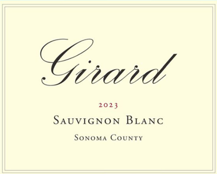 TABC label artwork for Girard Sauvignon Blanc Sonoma County