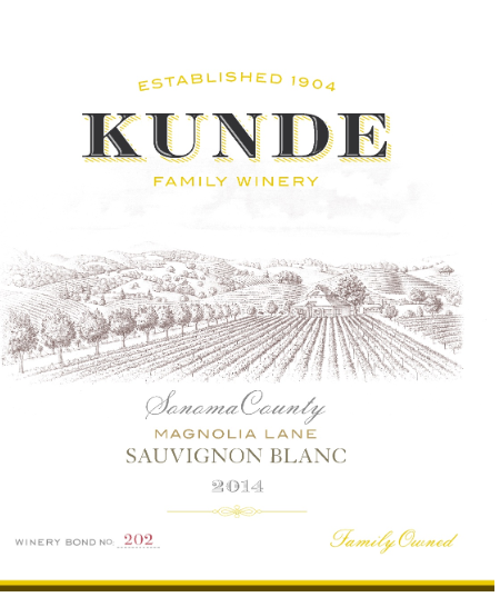 TABC label artwork for Kunde Magnolia Lane Sauvignon Blanc