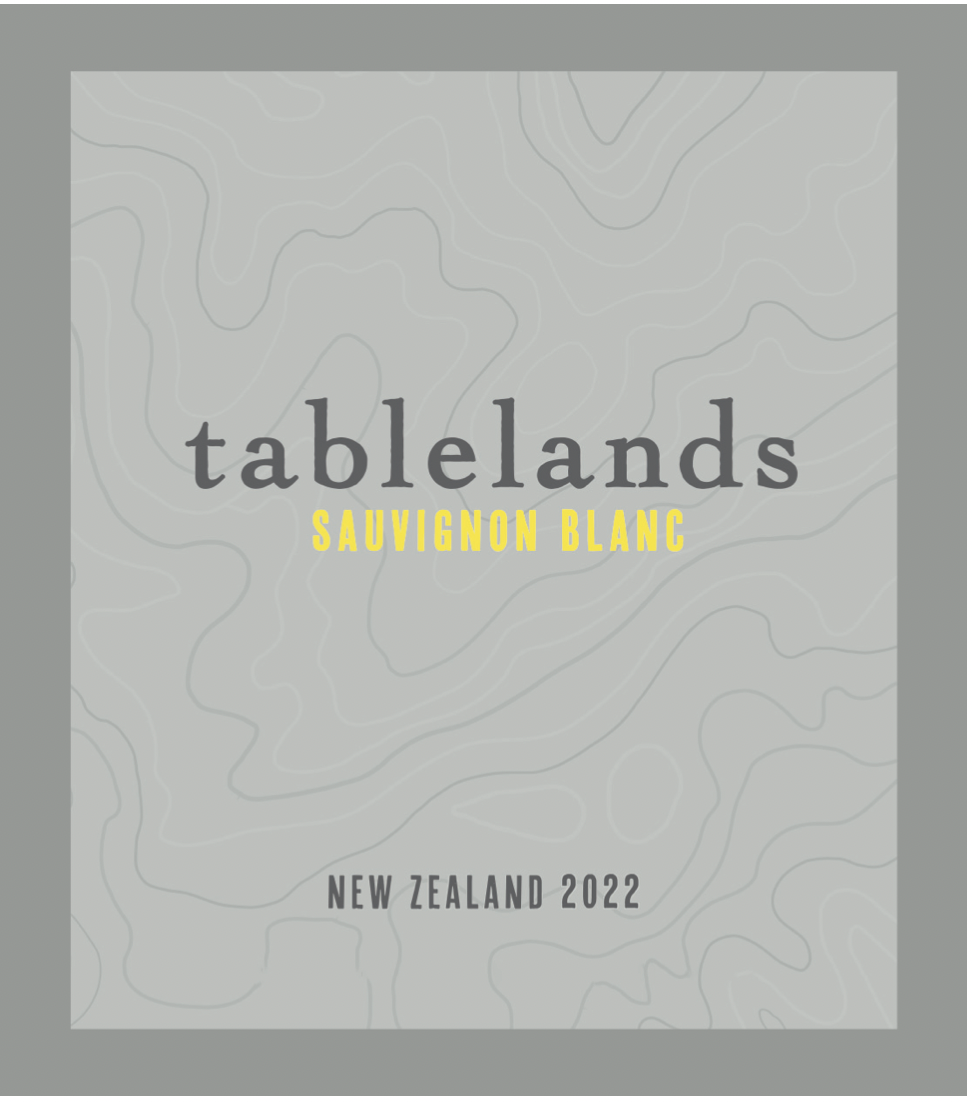 TABC label artwork for Tablelands Sauvignon Blanc New Zealand
