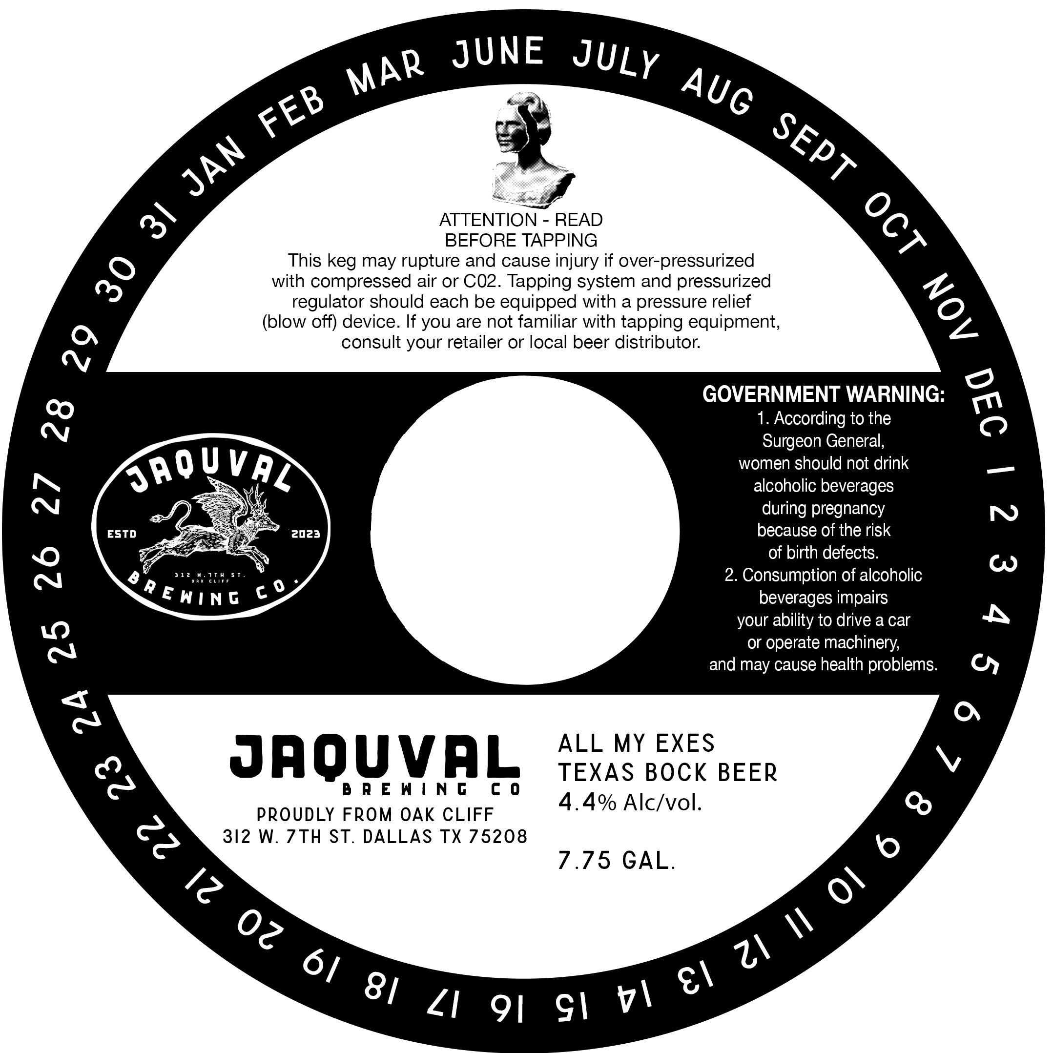 TABC label artwork for All My Exes