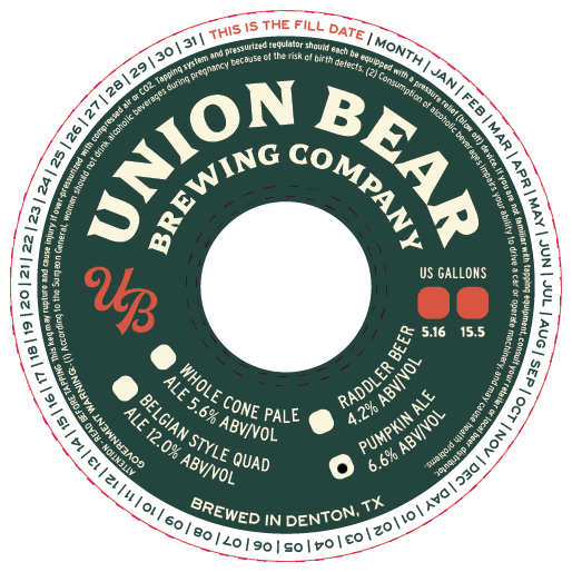TABC label artwork for Pumpkin Ale