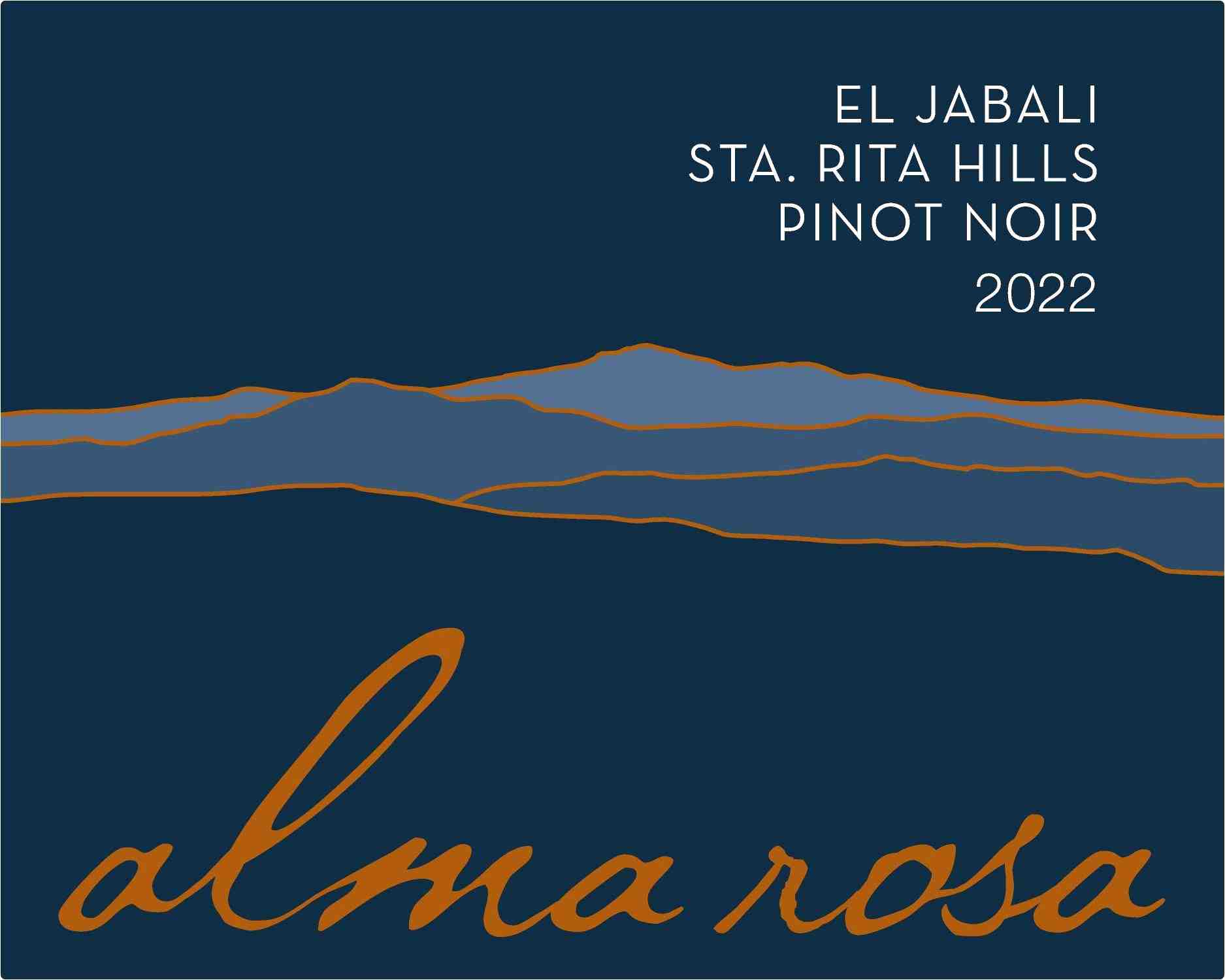 TABC label artwork for Alma Rosa Pinot Noir El Jabali Sta. Rita Hills