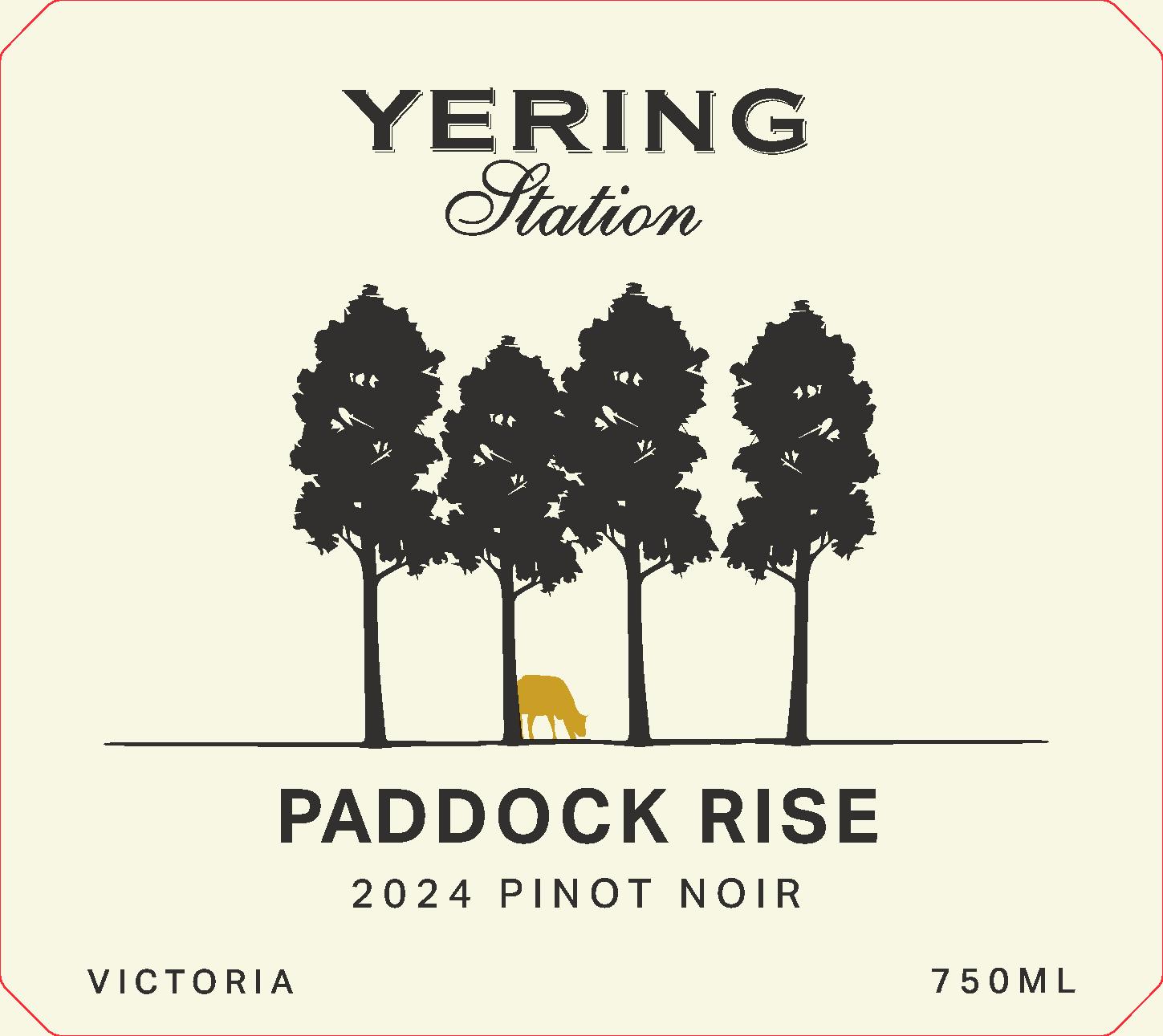 TABC label artwork for Yering Station Paddock Rise Pinot Noir 2024
