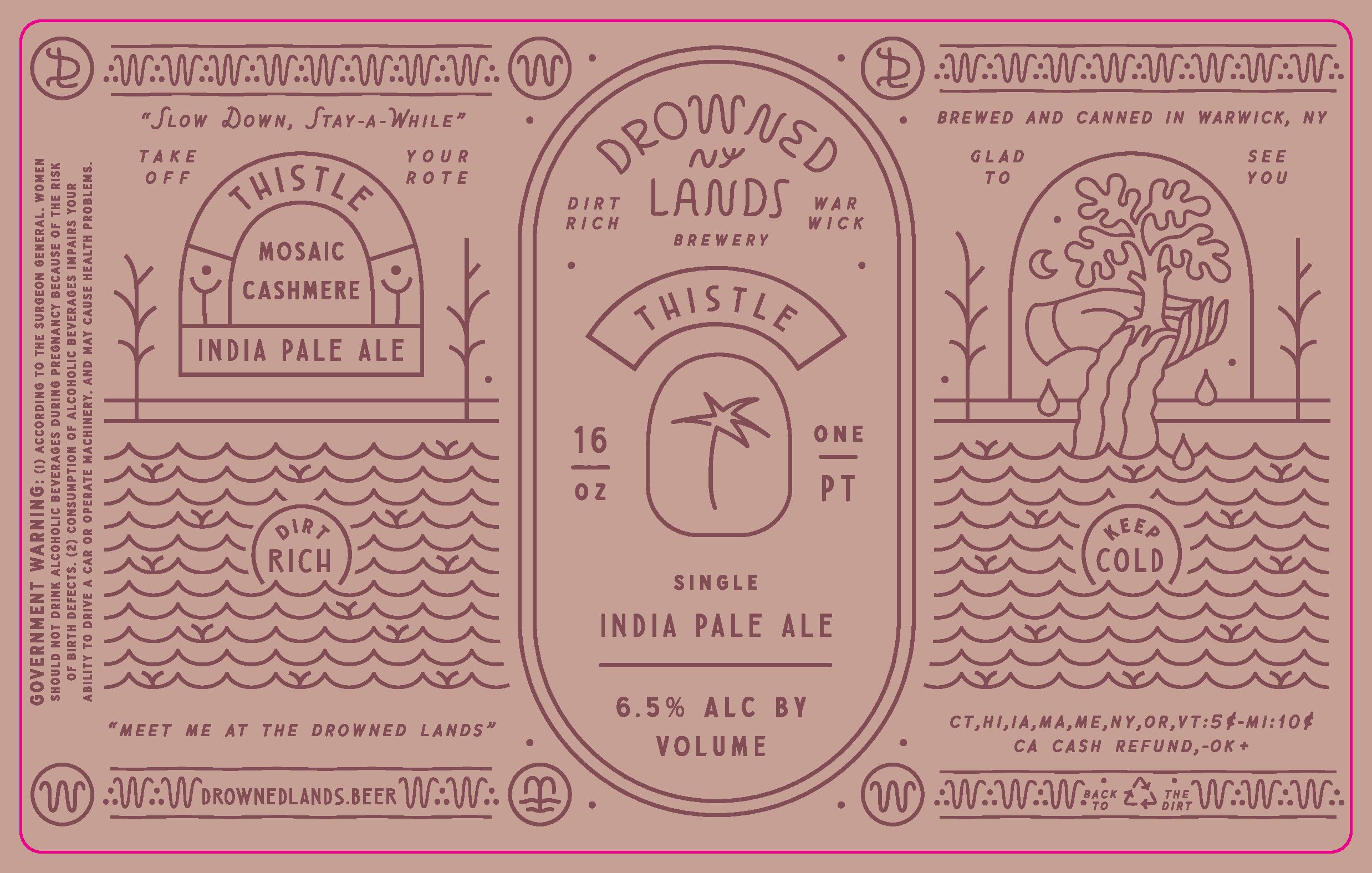 TABC label artwork for Thistle