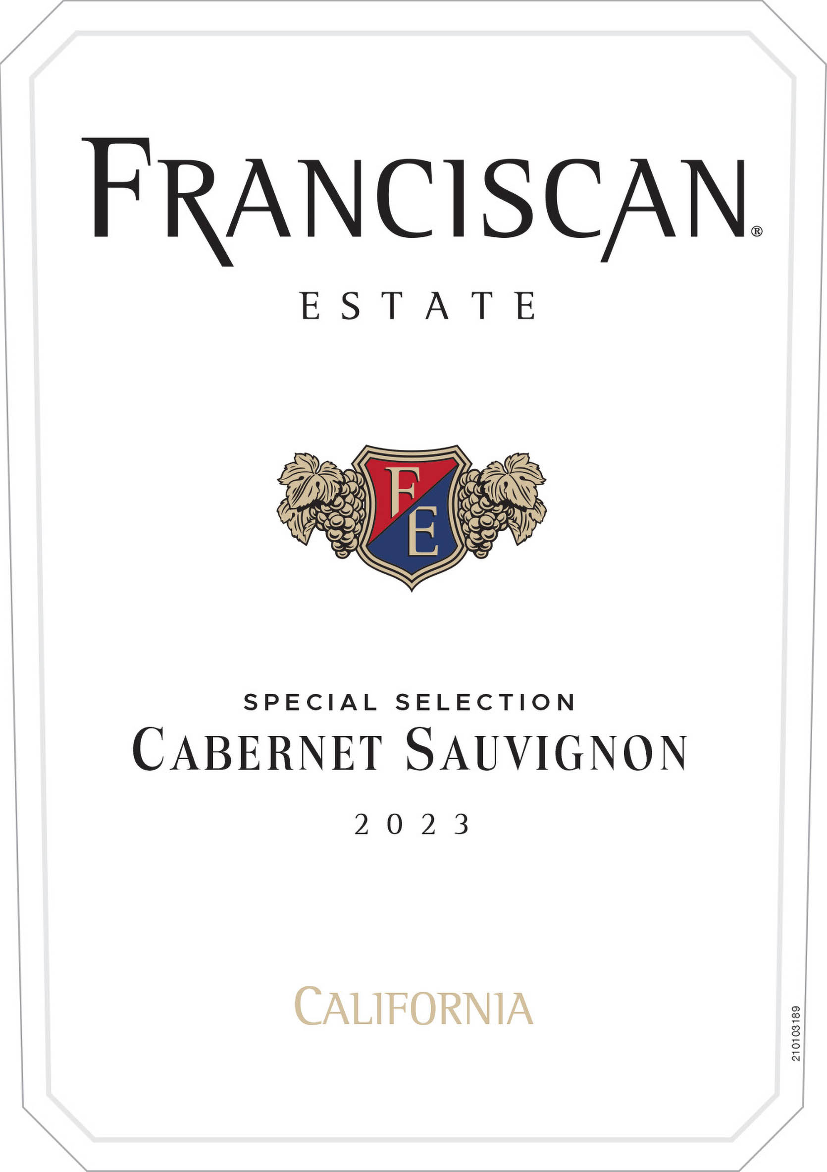 TABC label artwork for Franciscan Cabernet Sauvignon Special Selection California