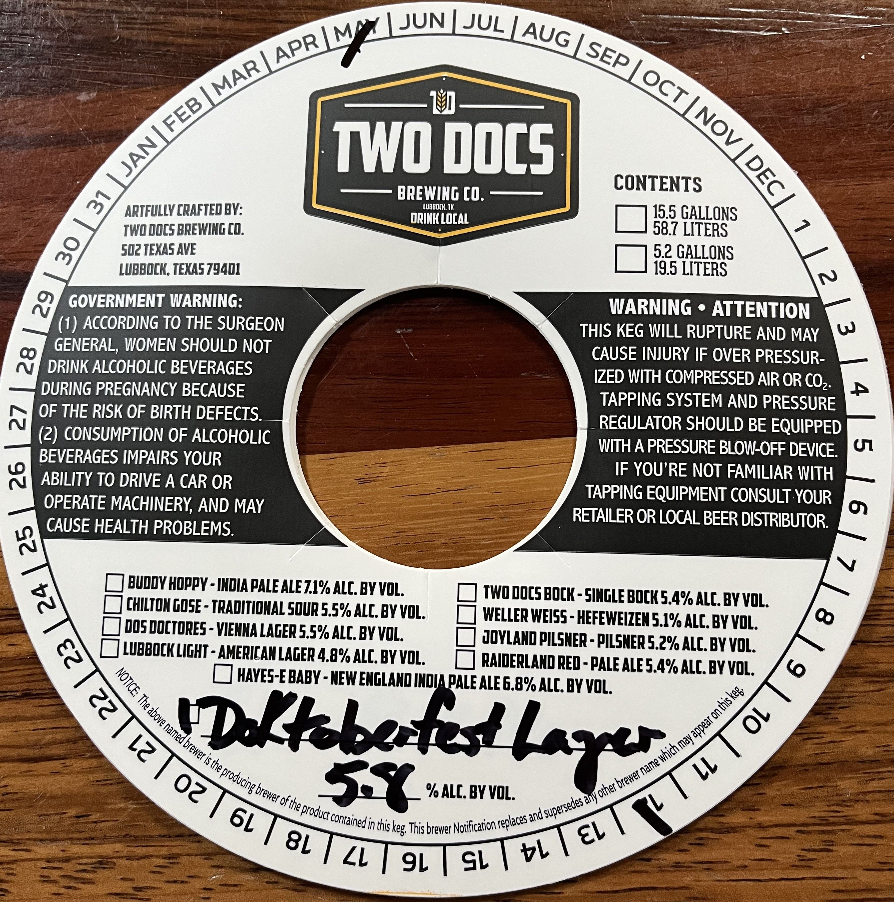 TABC label artwork for DoktoberFest