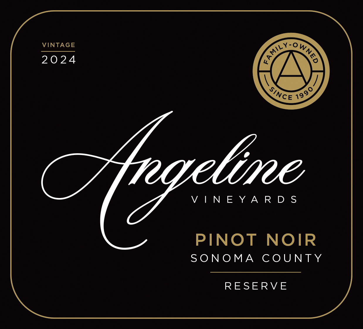 TABC label artwork for Angeline Vineyards Reserve Pinot Noir