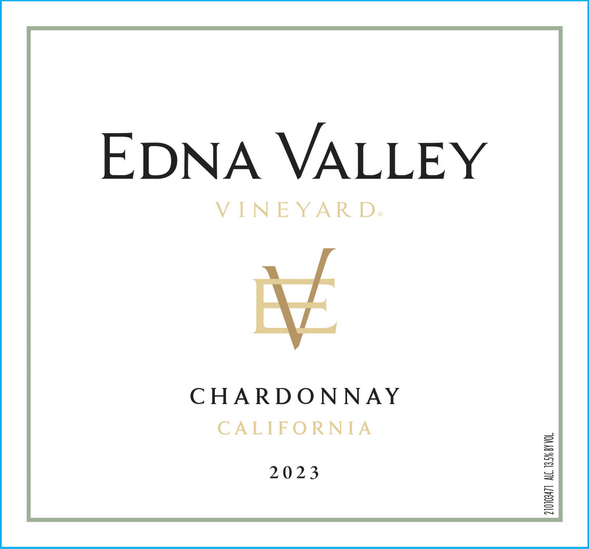 TABC label artwork for Edna Valley Vineyard Chardonnay California
