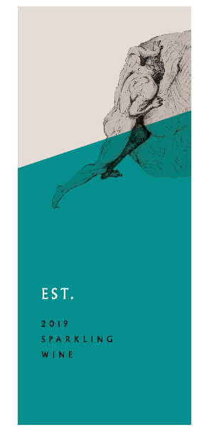 TABC label artwork for Sparkling Pinot Noir - EST