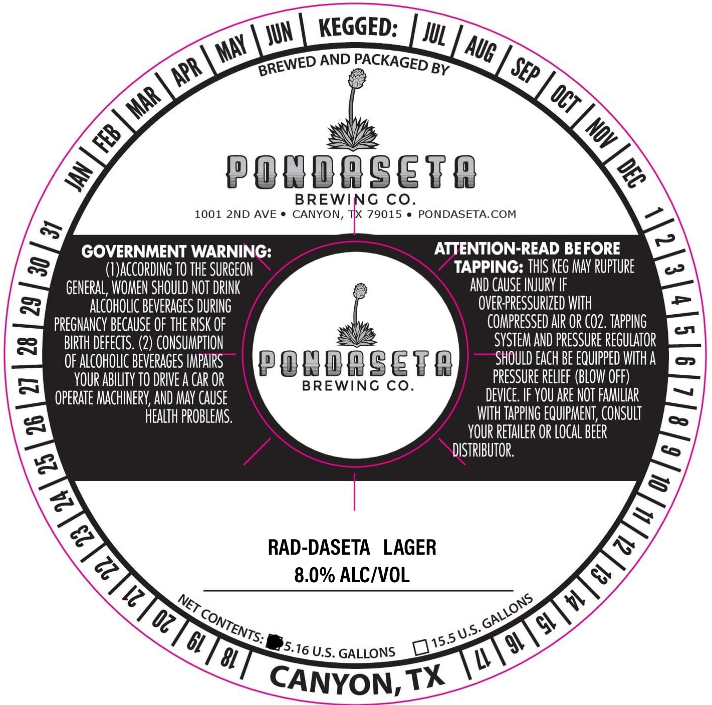 TABC label artwork for Rad-daseta