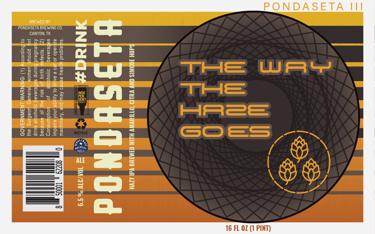TABC label artwork for The Way The Haze Goes