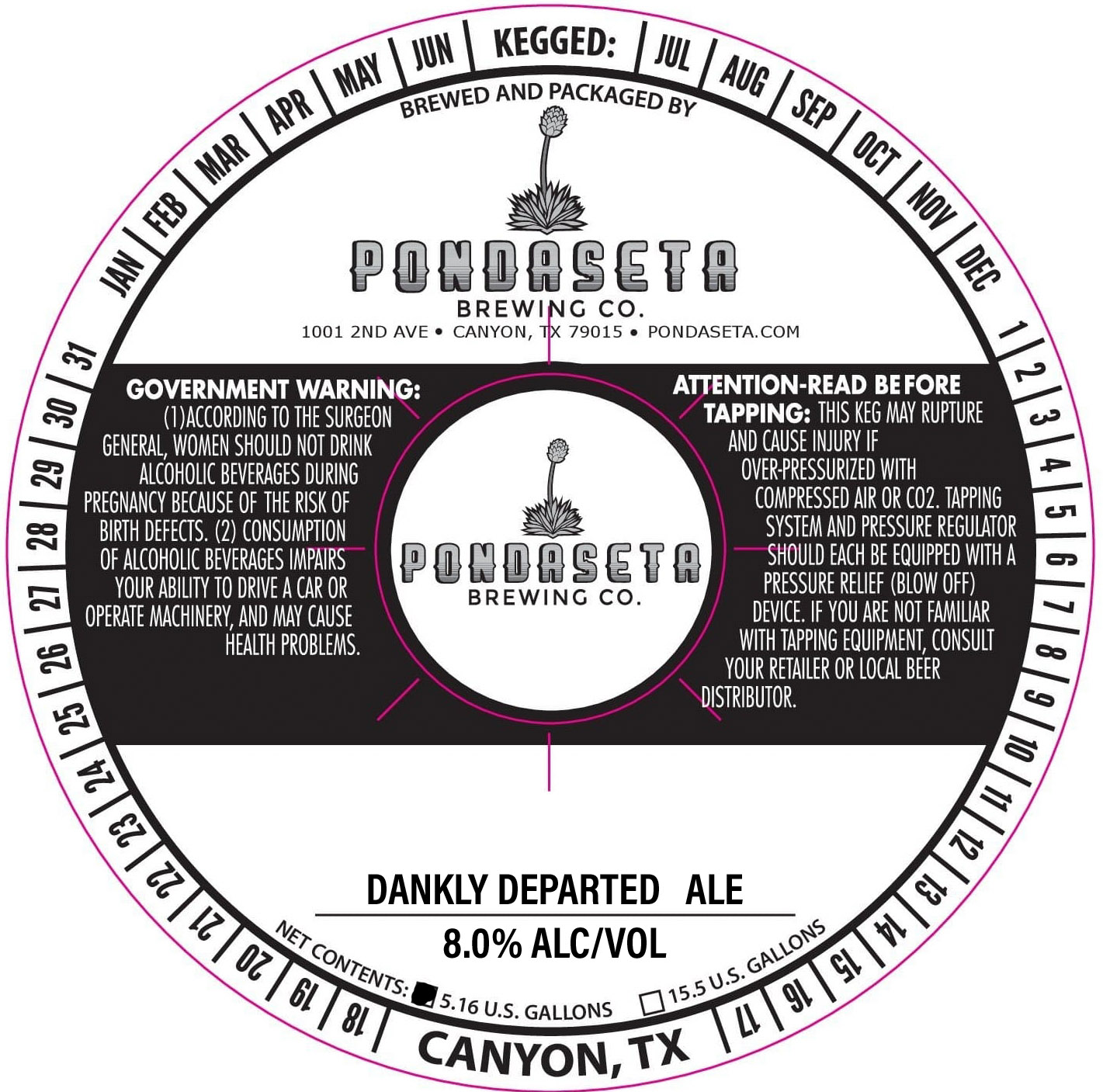 TABC label artwork for Dankly Departed
