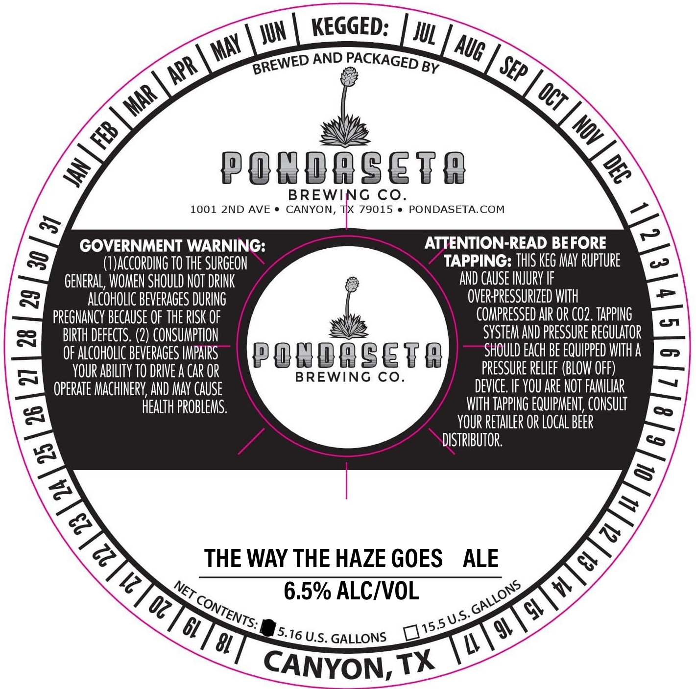 TABC label artwork for The Way The Haze Goes
