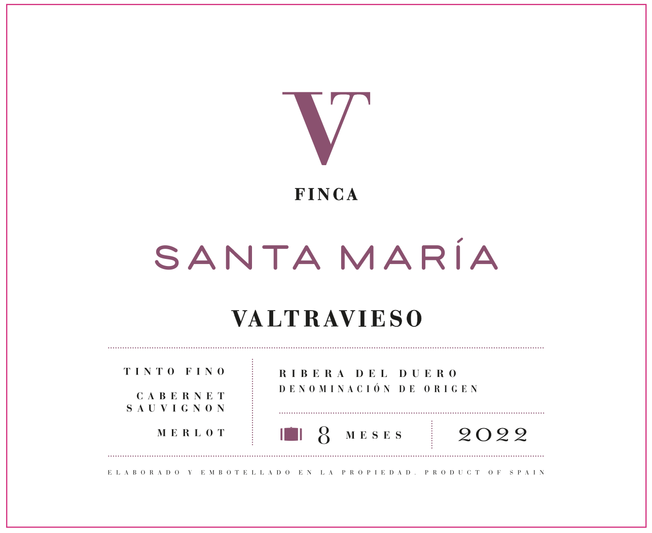 TABC label artwork for VALTRAVIESO FINCA SANTA MARIA