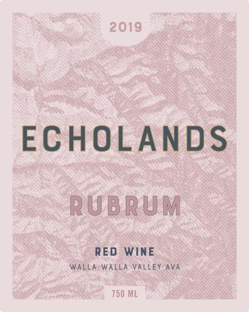 TABC label artwork for Echolands Rubrum