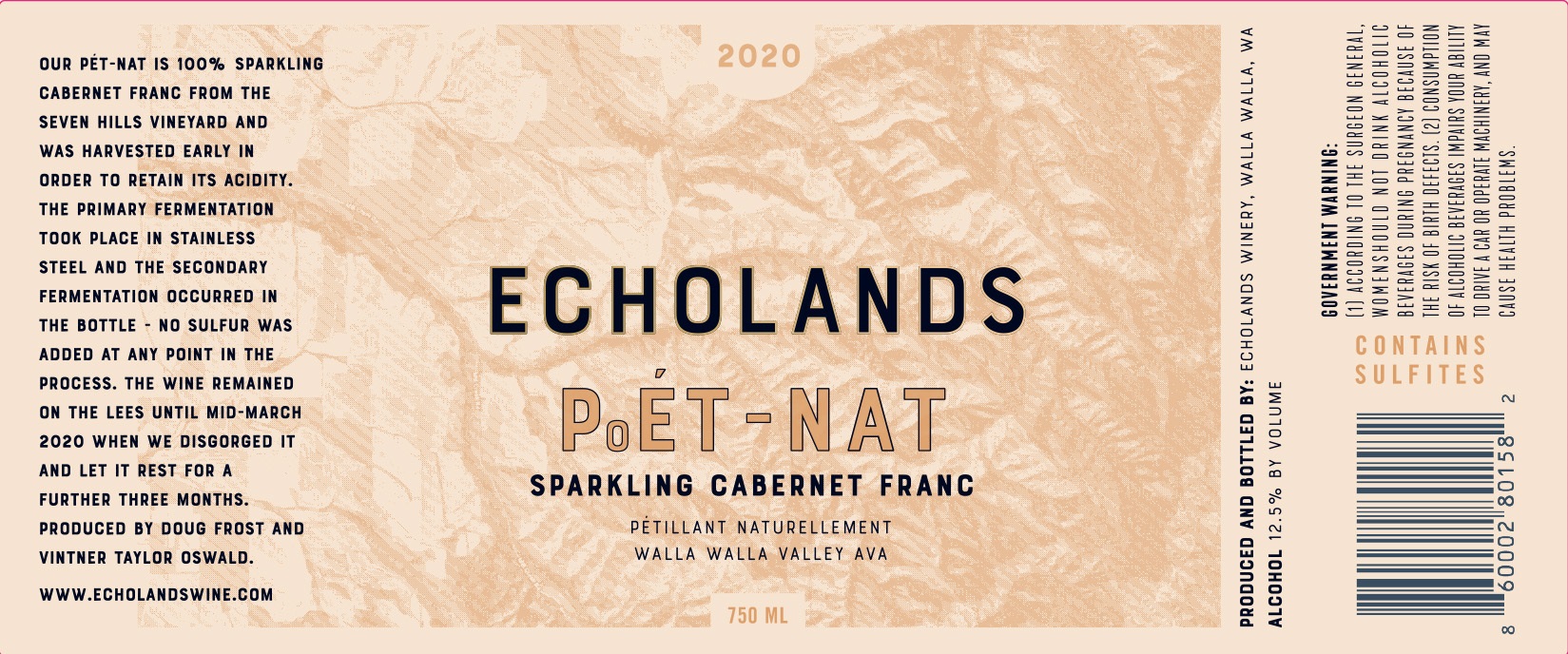 TABC label artwork for Echolands Poet Nat