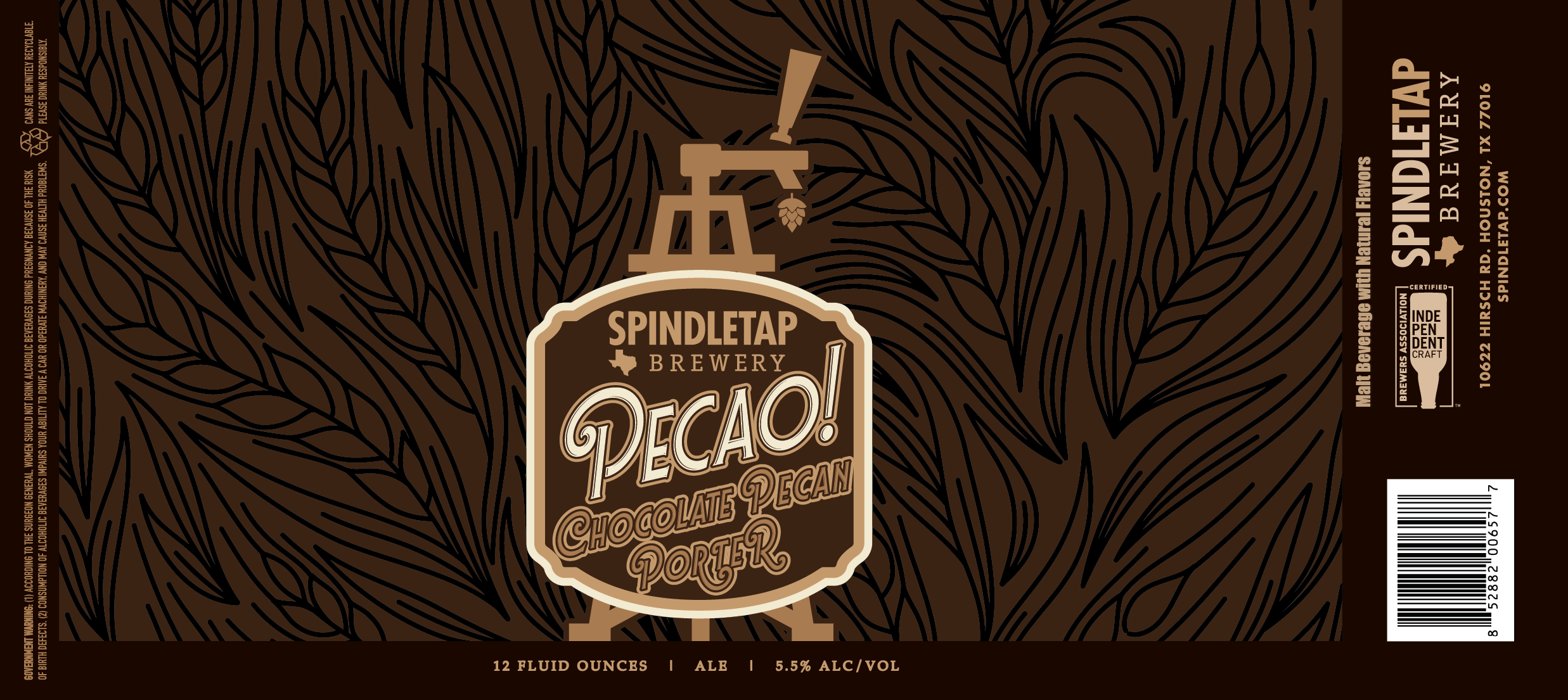 TABC label artwork for Pecao
