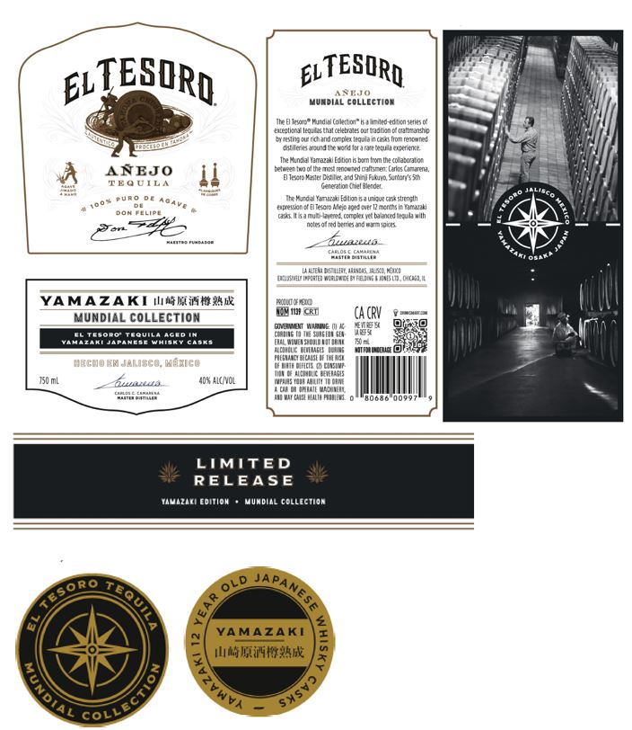TABC label artwork for El Tesoro Mundial Yamazaki Edition