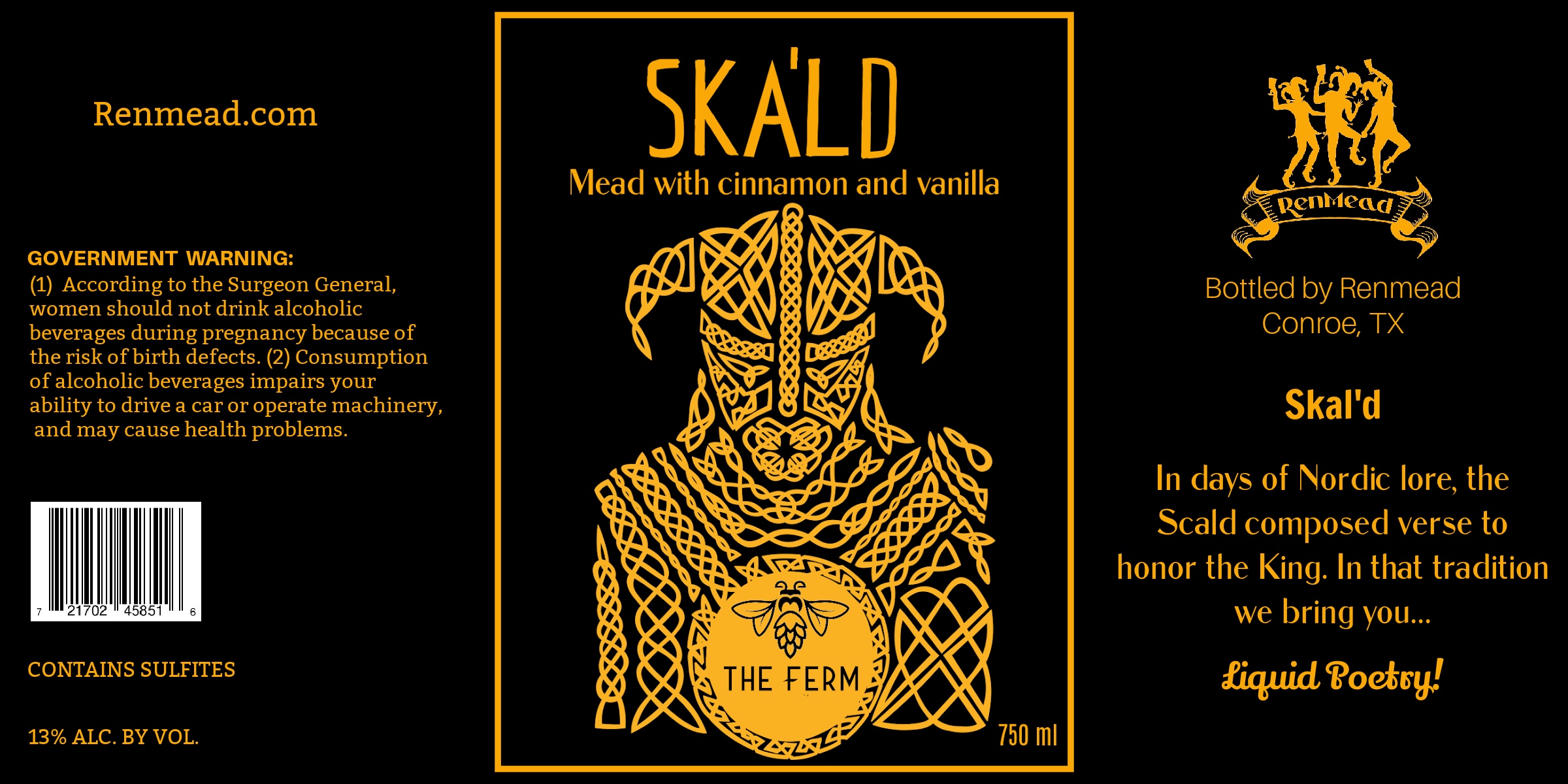 TABC label artwork for The Ferm SKALD