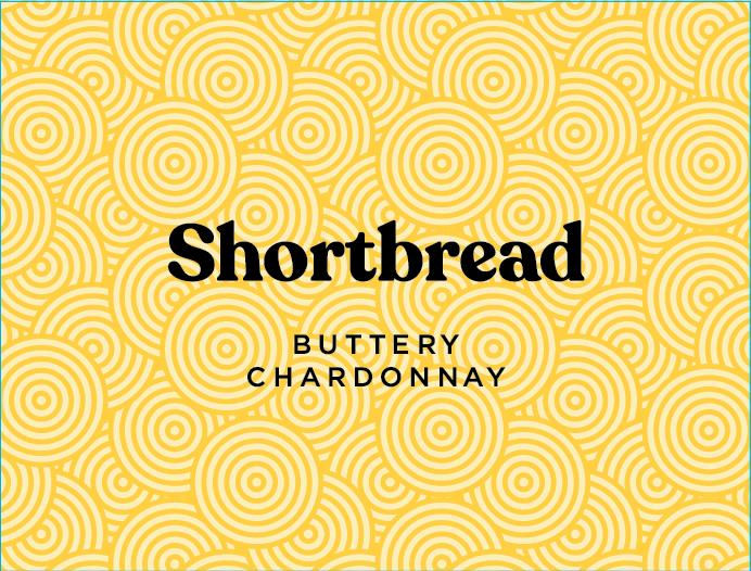 TABC label artwork for Shortbread Wine Co. Buttery Chardonnay California