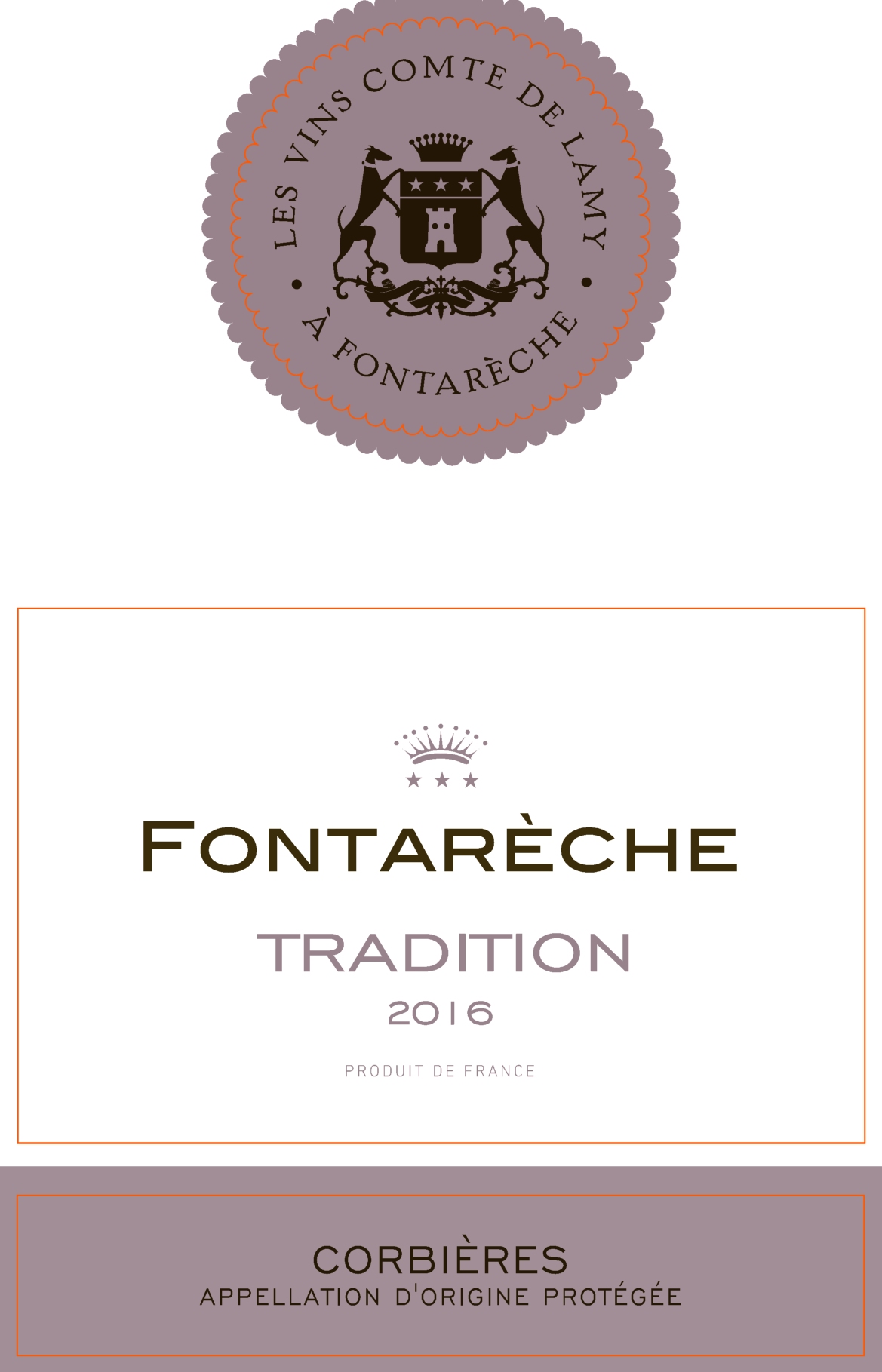TABC label artwork for Château Fontarèche Corbières Rosé