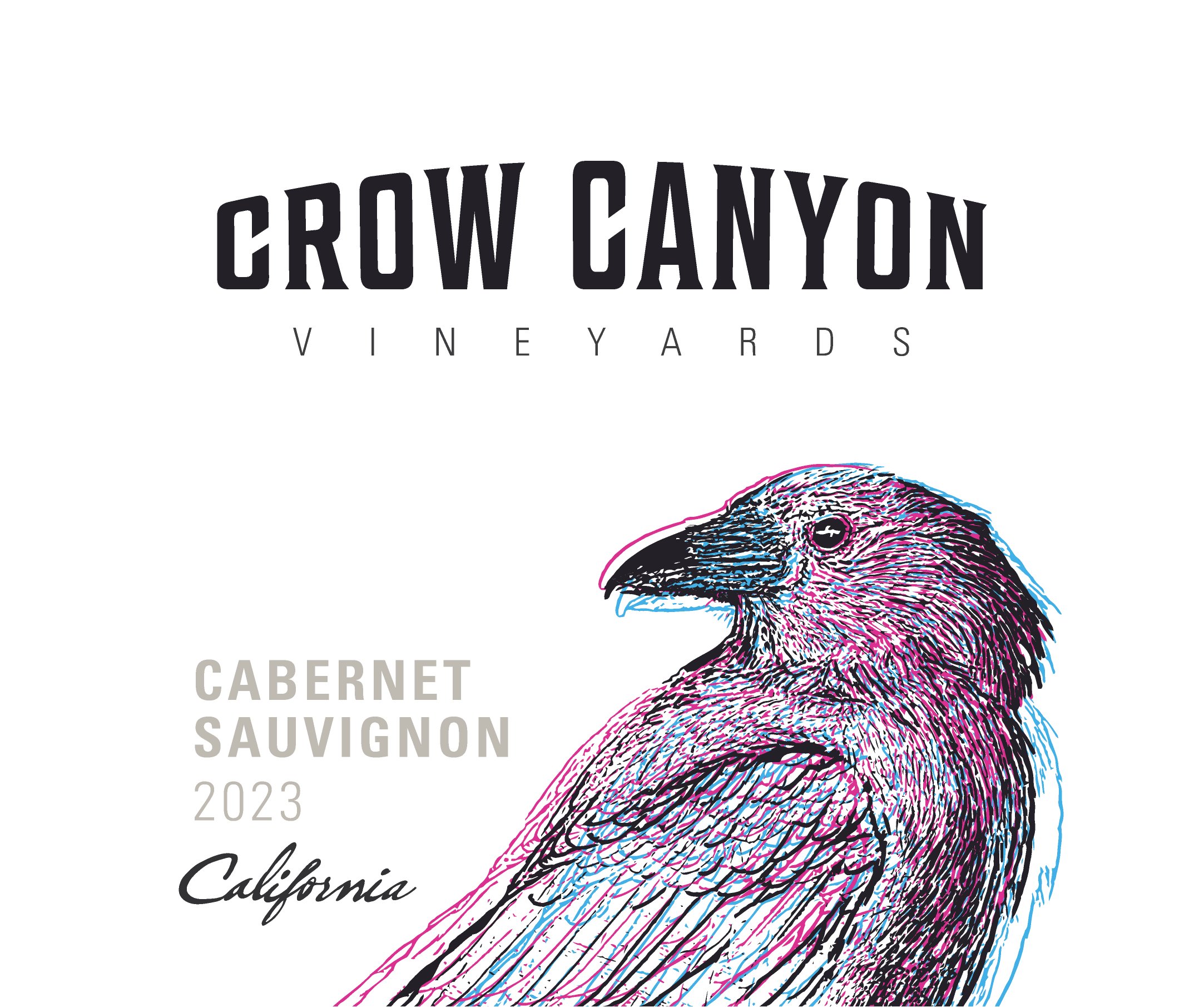 TABC label artwork for Crow Canyon Cabernet Sauvignon, California